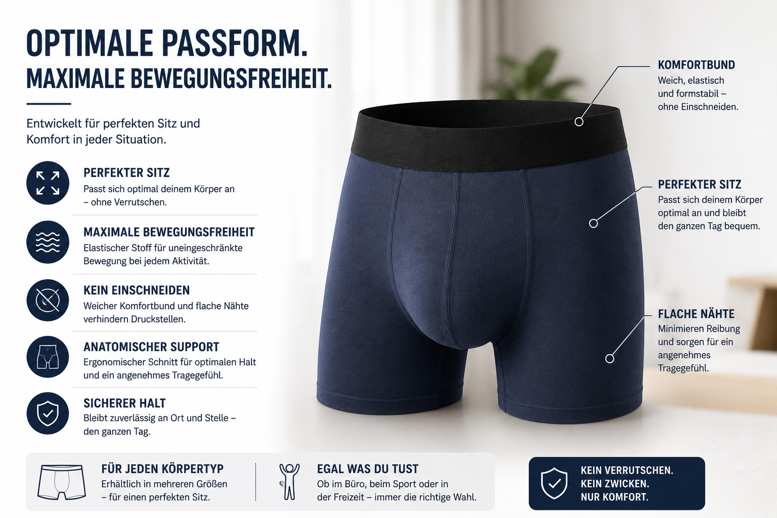 5 mens boxer shorts cotton S M L XL XXL XXXL underpants underwear boxers