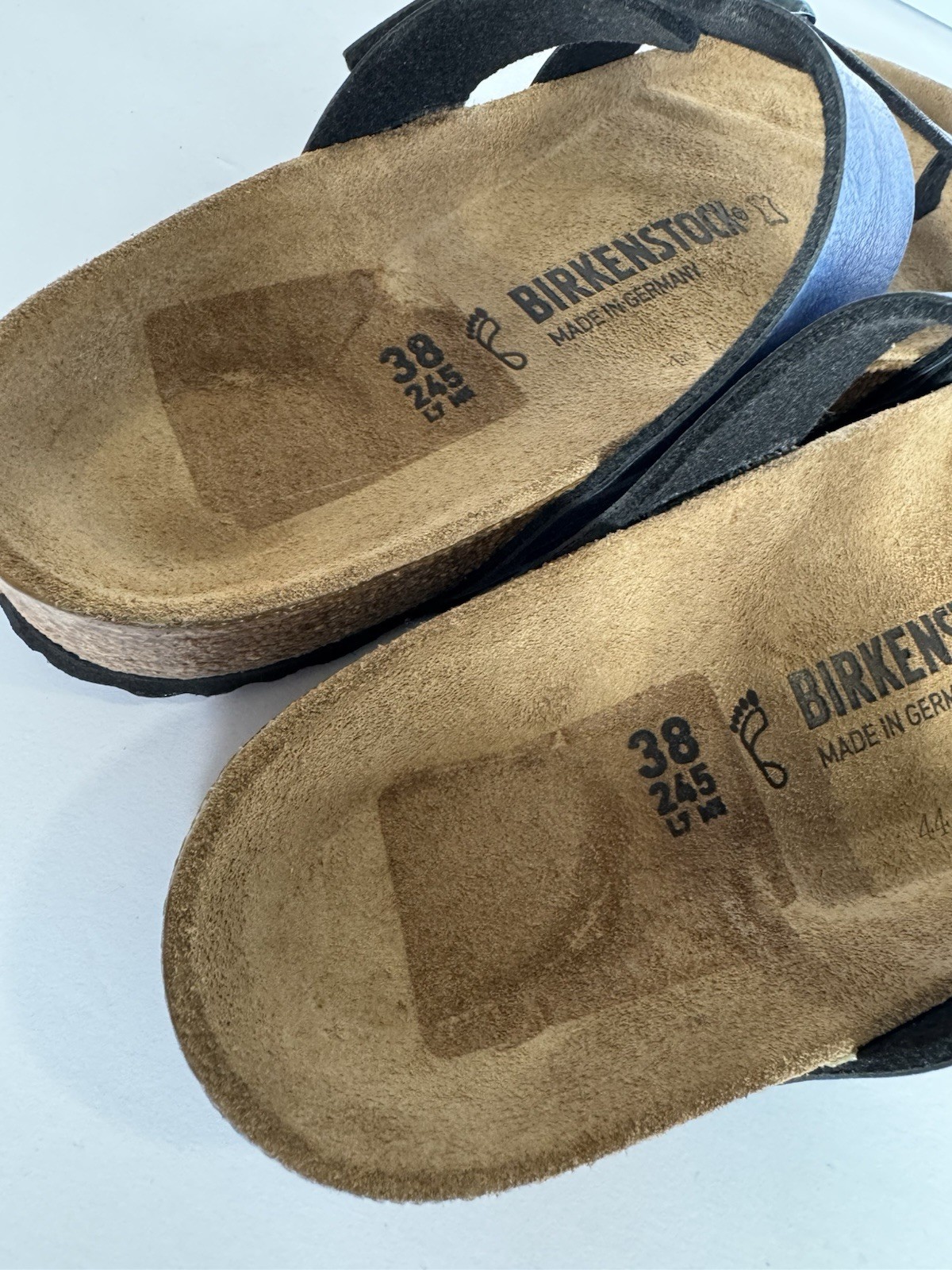 Birkenstock Sandals Toe Loop Mayari Size 38 Birko-Flor Graceful Gemm Blue-Green