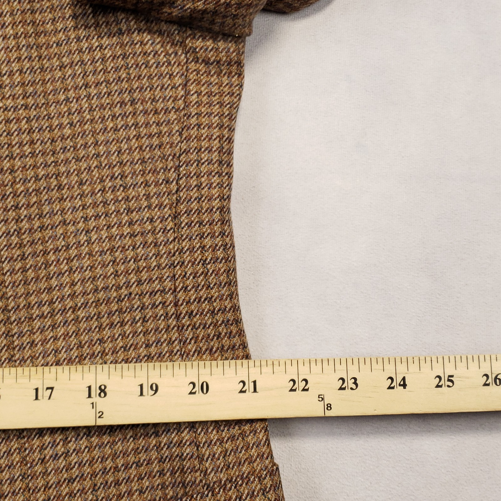 Mancillas Vintage Tweed Blazer Mens Size 44L Slim Houndstooth Wool Two Button