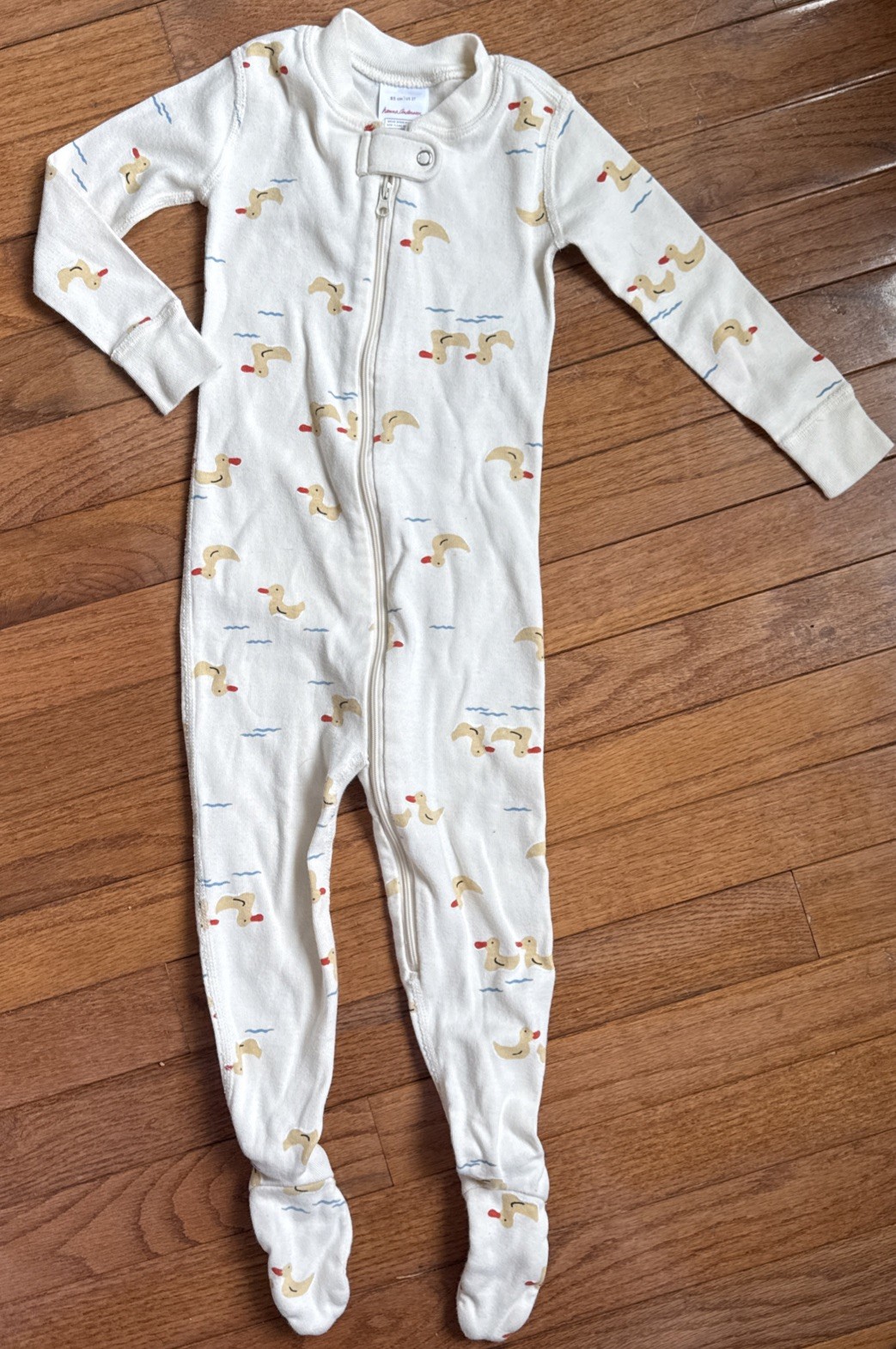 Hanna Andersson Sleeper Gender Neutral 2T Organic Cotton Preowned Excellent Duck