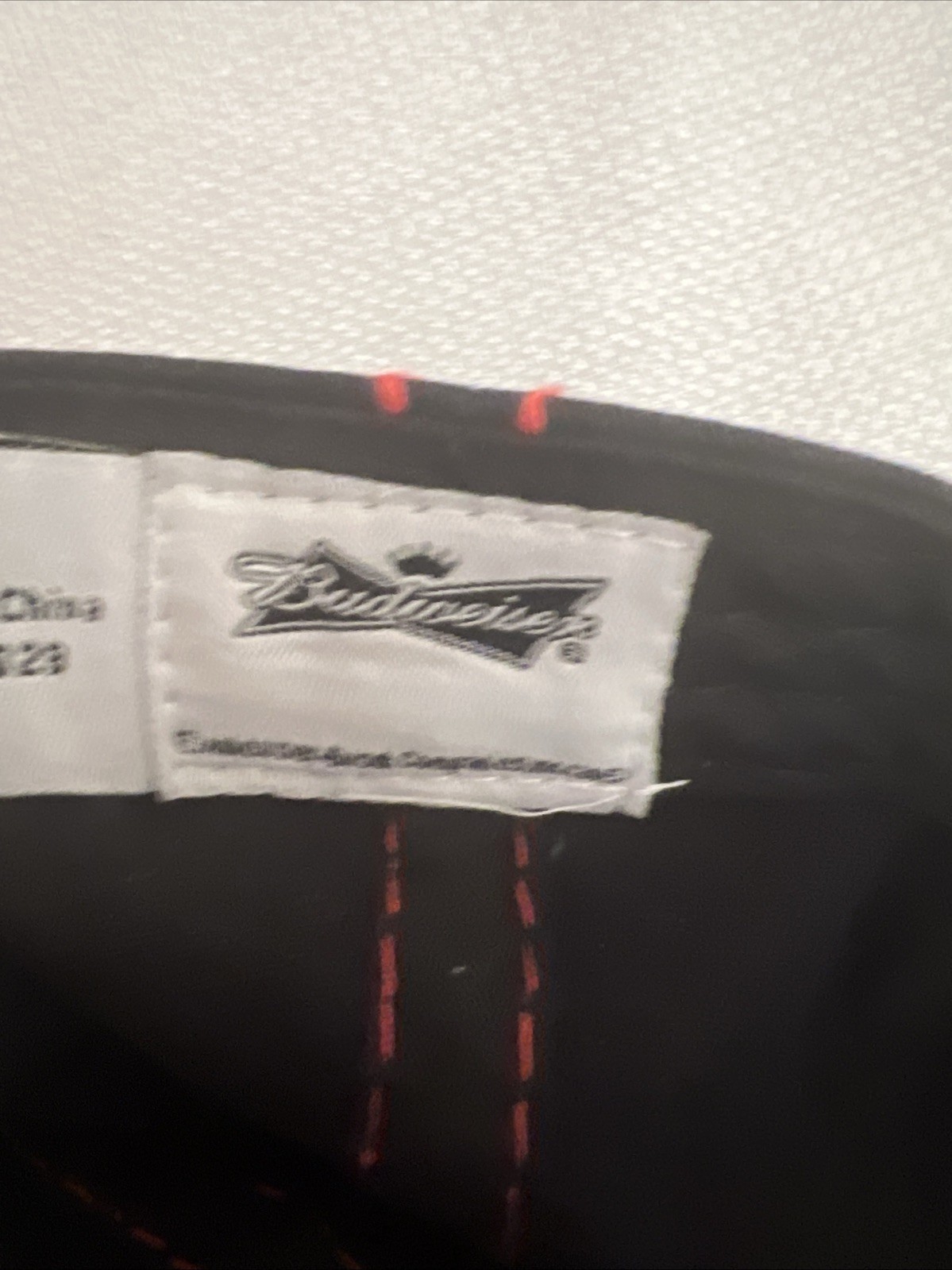 Budweiser Cap 2006 Licensed Anheuser Busch Contrast RED Stitch Snapback Patch