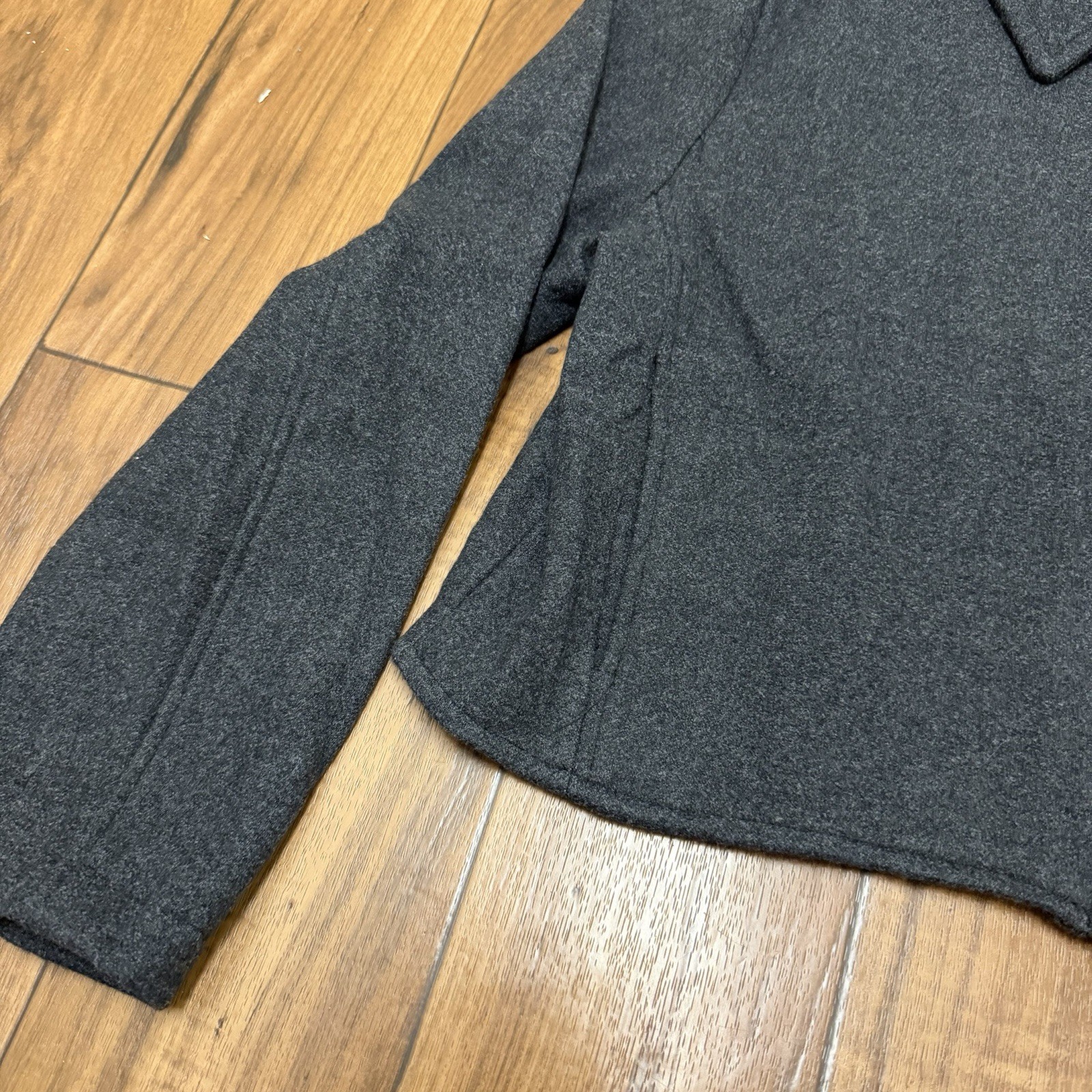 NEW OGL Full Zip Up Jacket Business Casual Gray Soft Womens Small