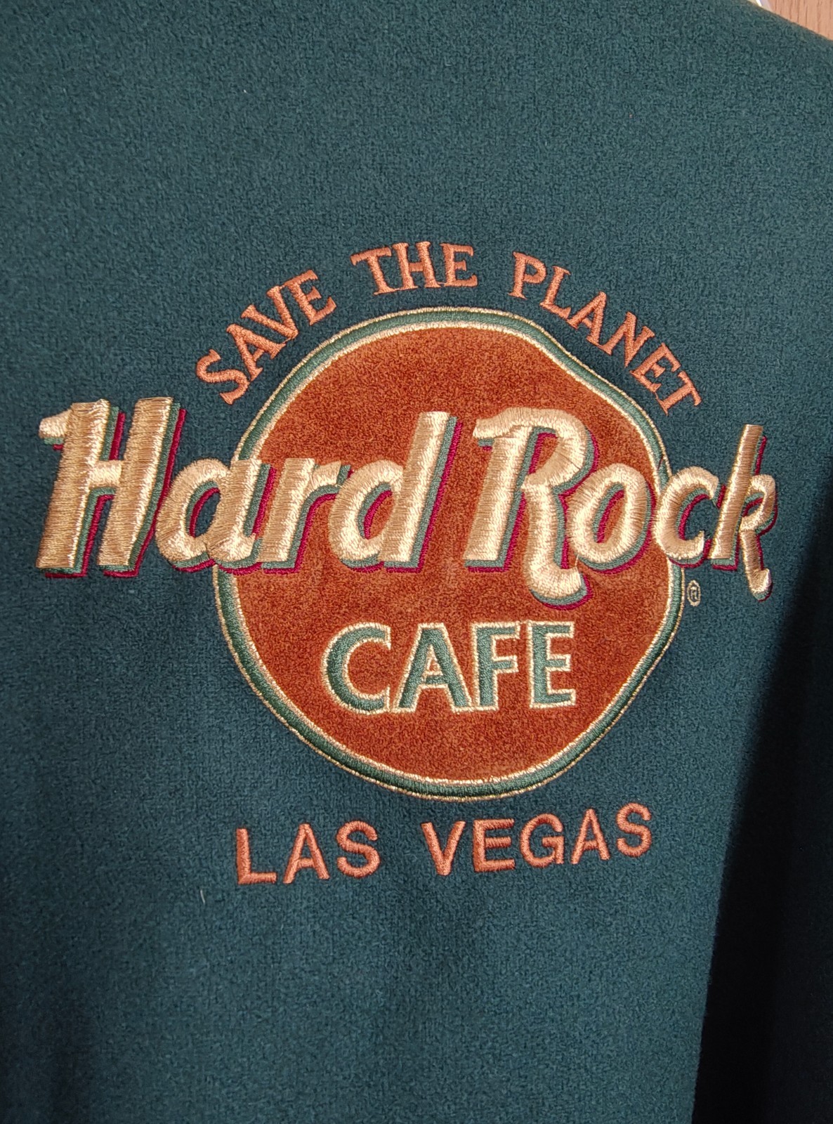 HARD ROCK CAFE VARSITY BOMBER JACKET SUEDE AND WOOL