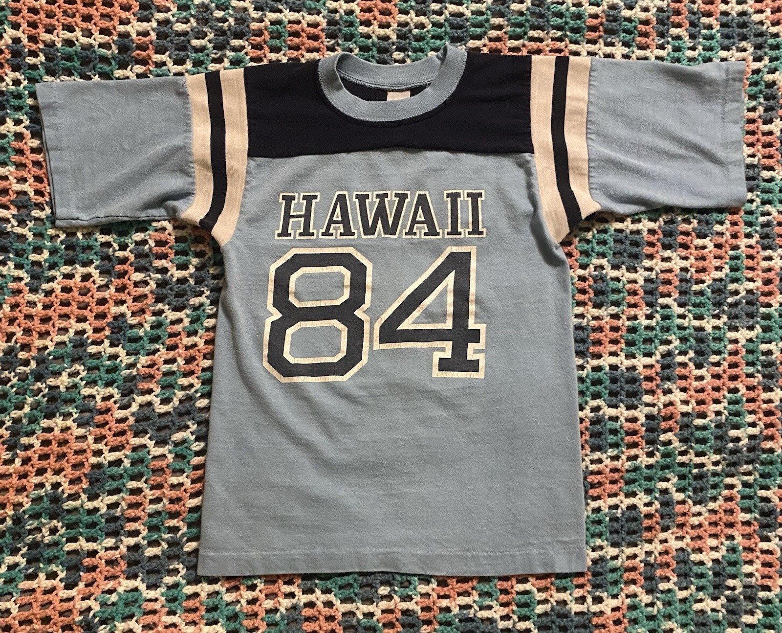 Vintage 80’s Youth Hawaii Single Stitch T Shirt Kids Size M 8 (14X20.5) Rare