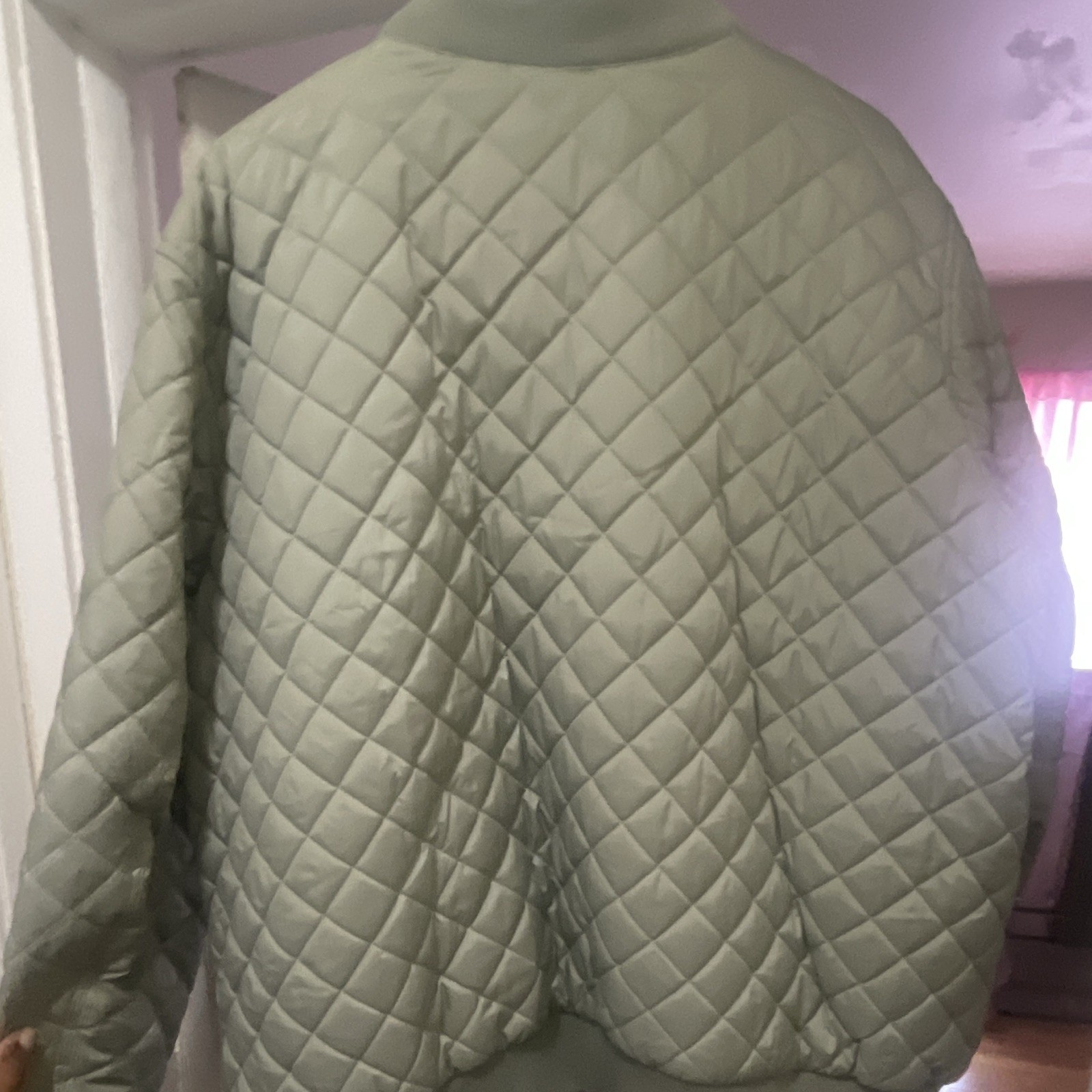 Levi’s Men’s Quilted Lined Snap Front Jacket Green Solid Short 3X