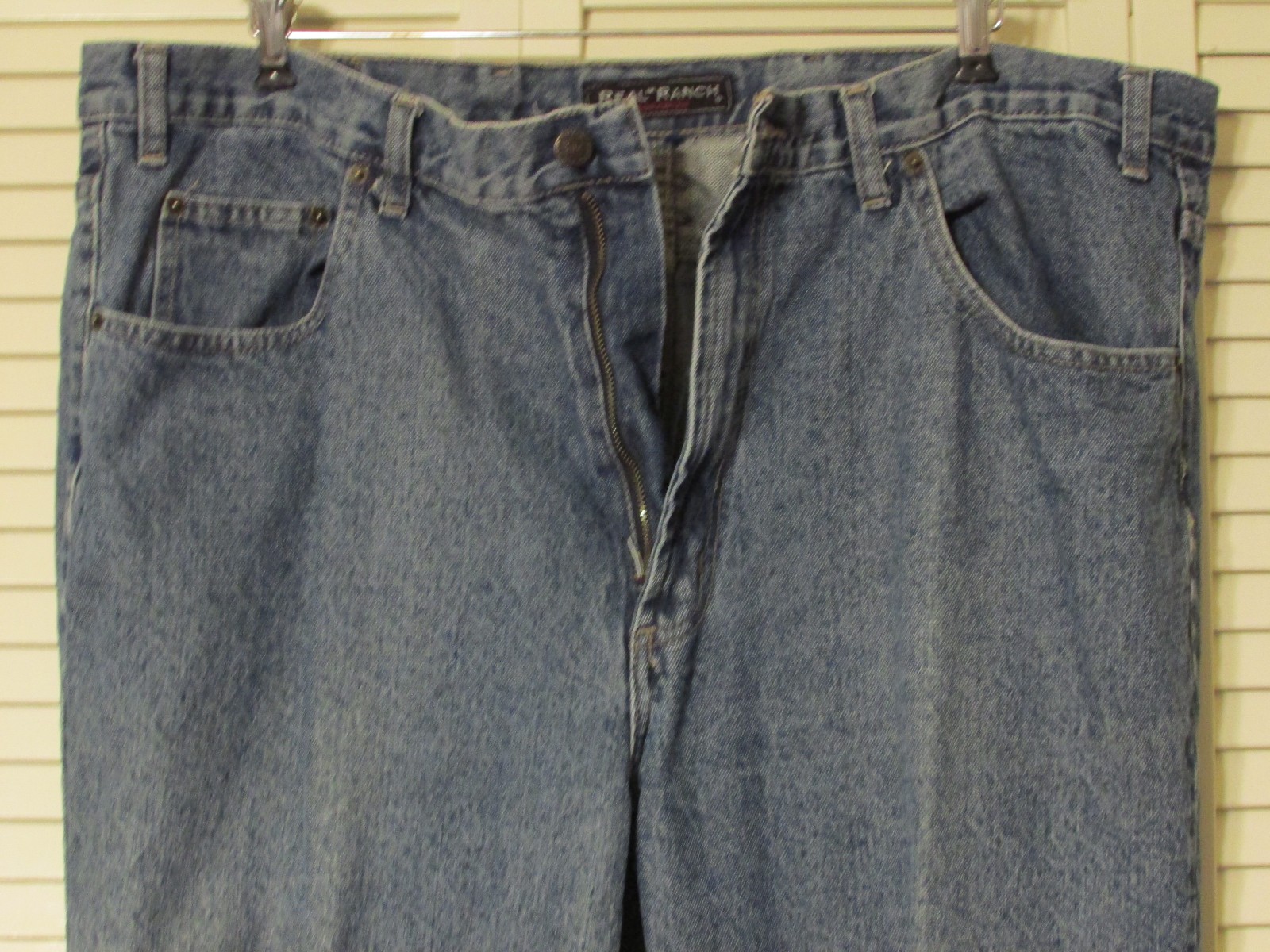 NICE Real Ranch Denim Jeans, 44×32 Tag, but closer to 47×32! FREE SHIP/48