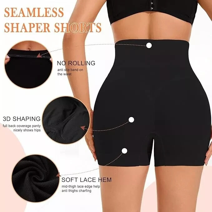 NIP / SHAPEMINT Essentials Women’s HIGH WAISTED SHAPER BOYSHORTS Panties – 4XL