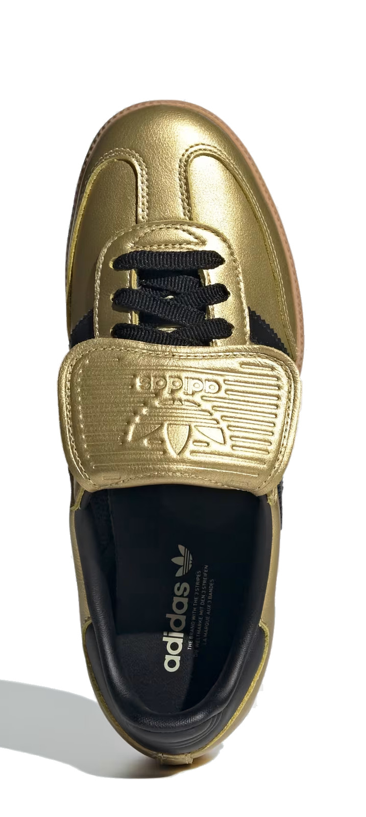 Adidas Samba LT Gold Metallic, Core Black & Gum