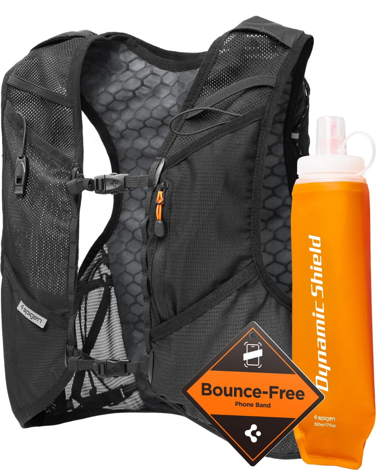 Spigen Dynamic Shield™ Running Vest Reflective Lightweight Multi-Pocket