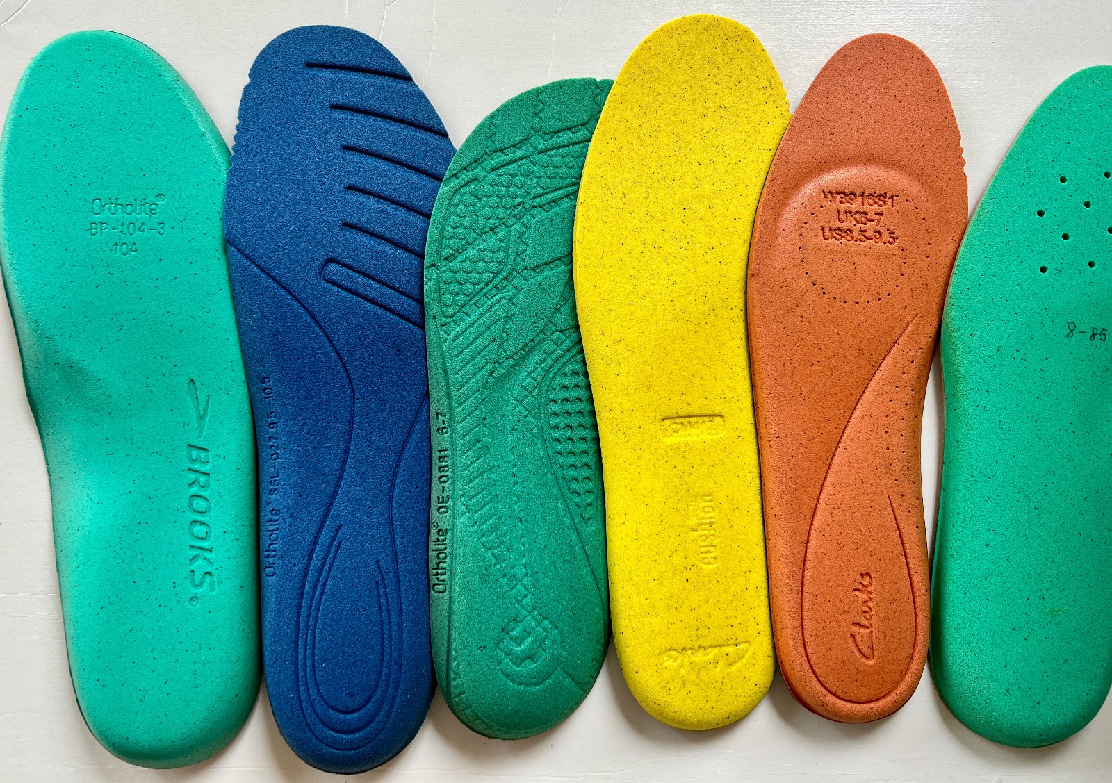 Various Ortholite Insoles Vans Born Brooks FJ Timberland TNF HKOO Topo Clarks