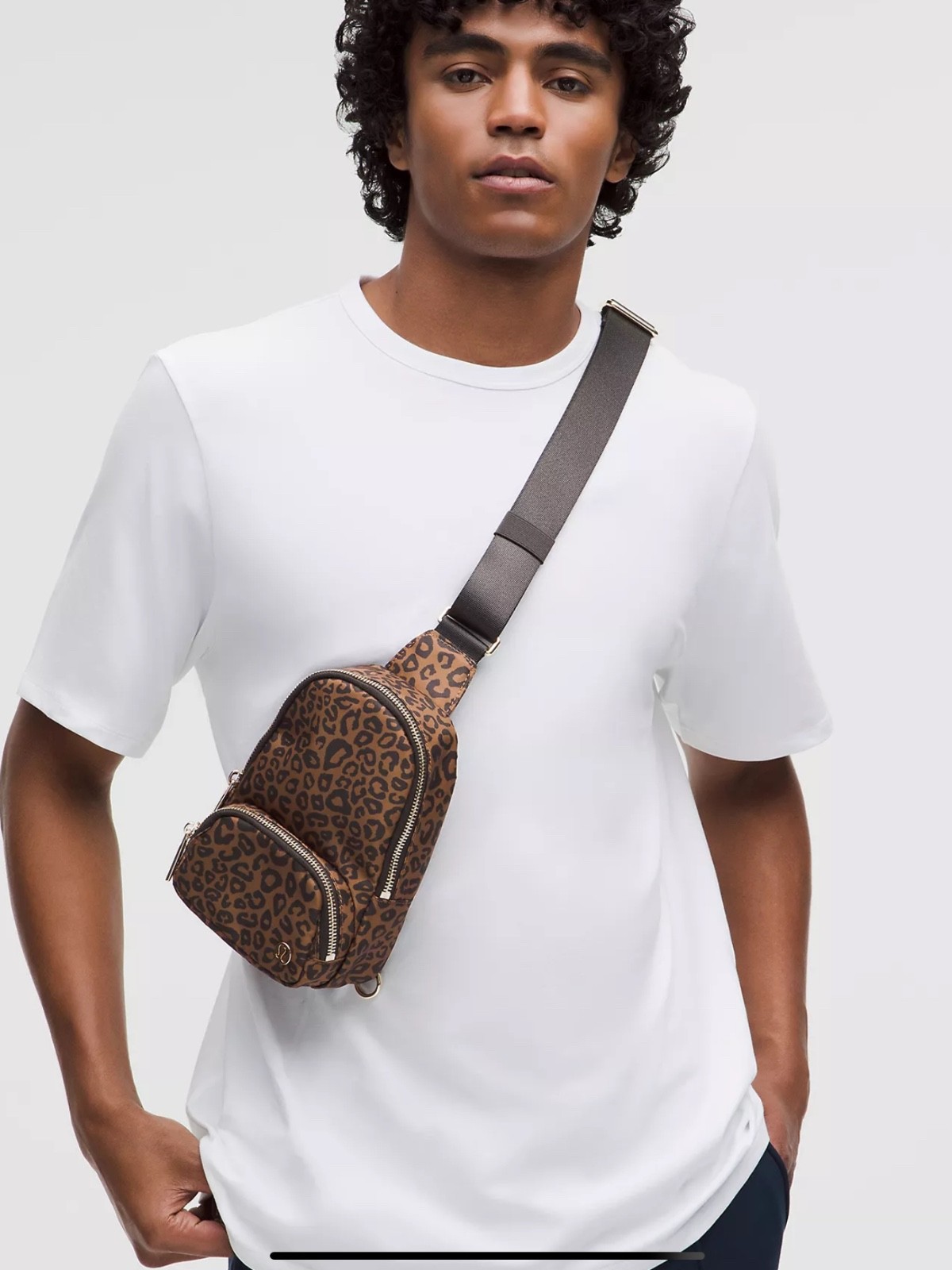 FAST SHIP LULULEMON EVERYWHERE SLING BAG SMALL 2L~LEOPARDO DESERT KHAKI NWT