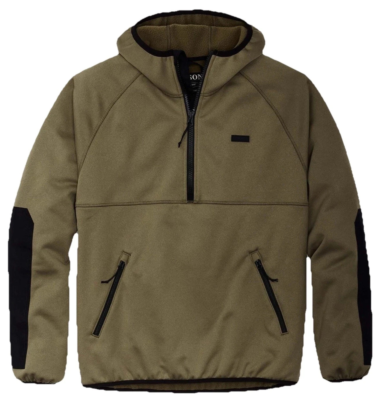 Filson Granite Spire Fleece Pullover Jacket Field Olive Wind Resistant S New
