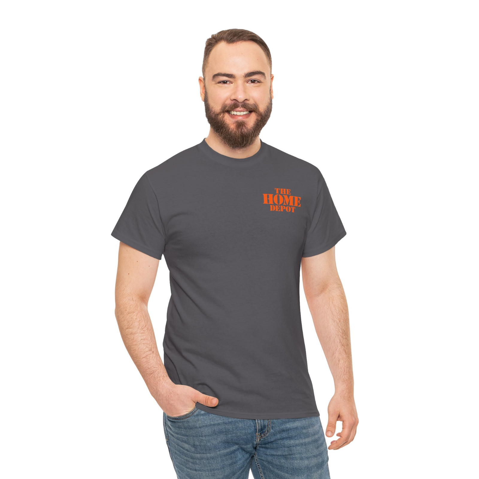 New The Home Depot Store Logo Men’s T-Shirt American Twoside Tee Shirt
