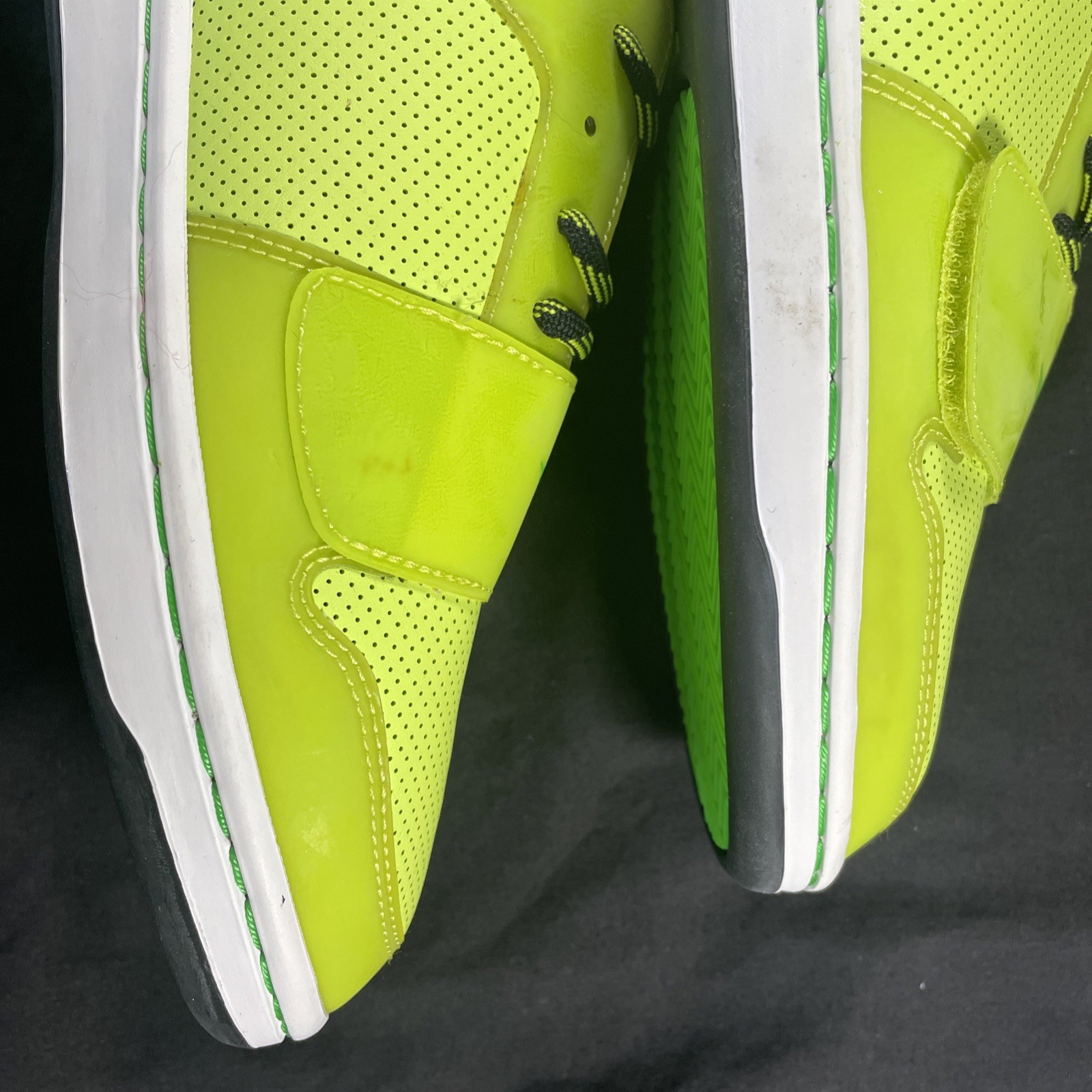 Creative Recreation Cesario Lo Men’s Size 9.5 Neon Green Yellow Shoe Black Kush!