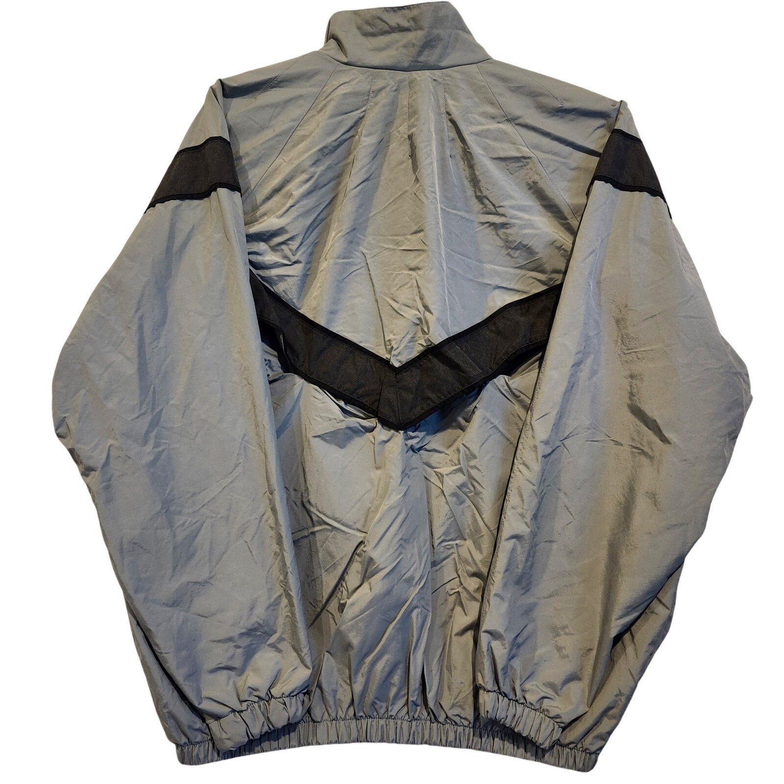 US Army IPFU Training Jacket Grey Black Large Long Military Windbreaker