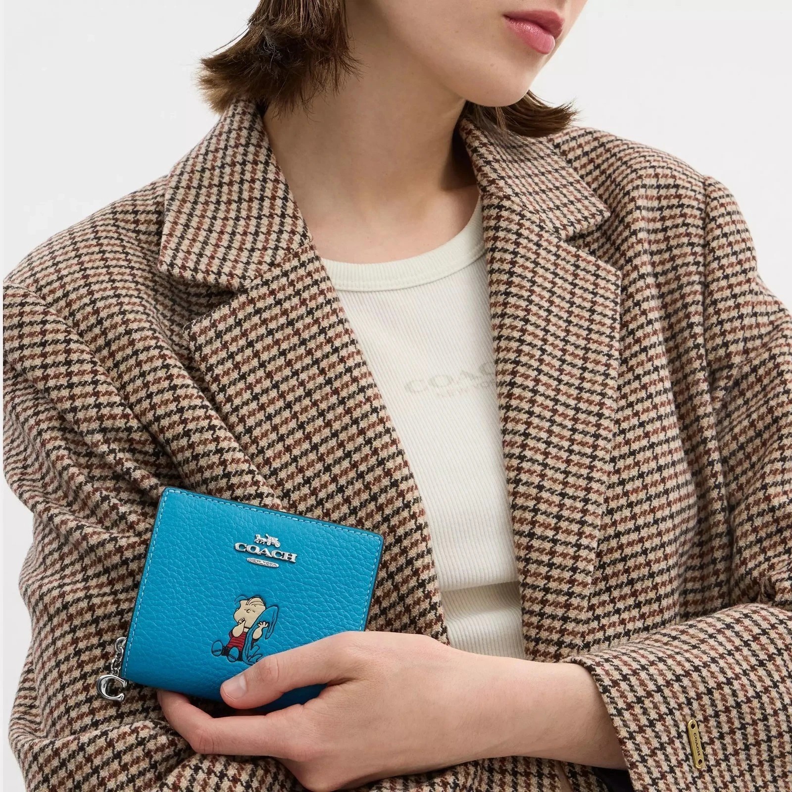 NWT Coach X Peanuts Snap Wallet With Lucy/Charlie Brown/Linus CBN89/CBN90/CBN91