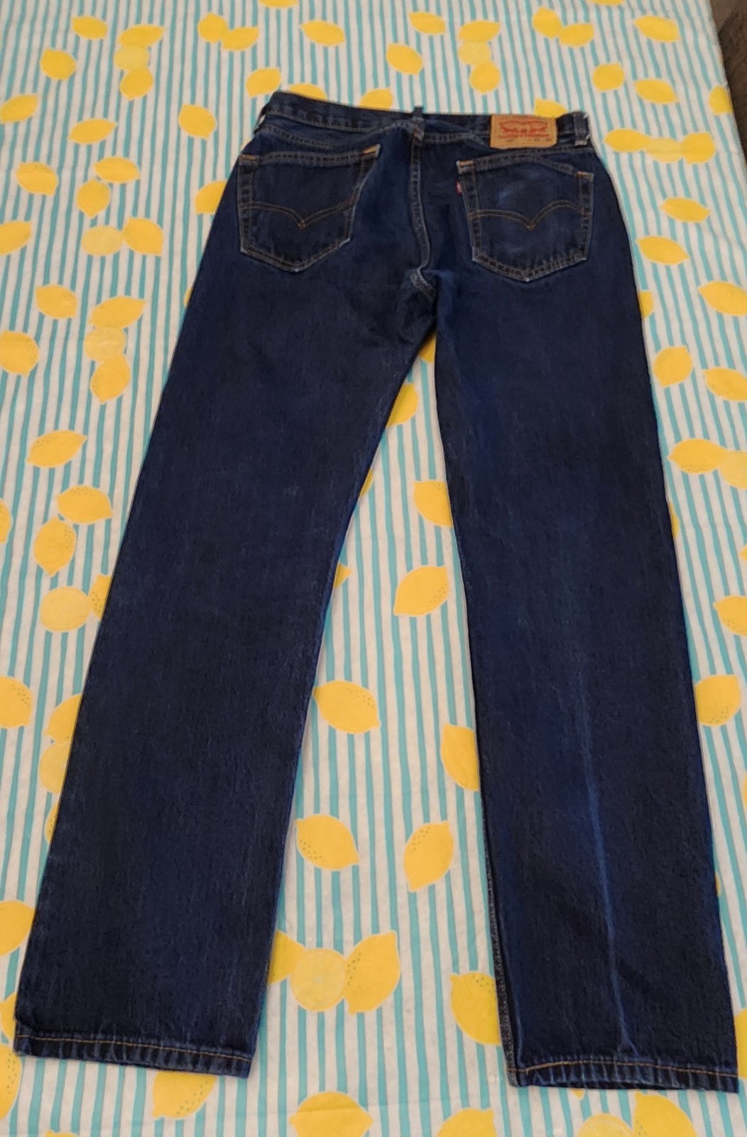 Levi’s 505 Dark Blue Straight-Leg Jeans (W33 x L32)