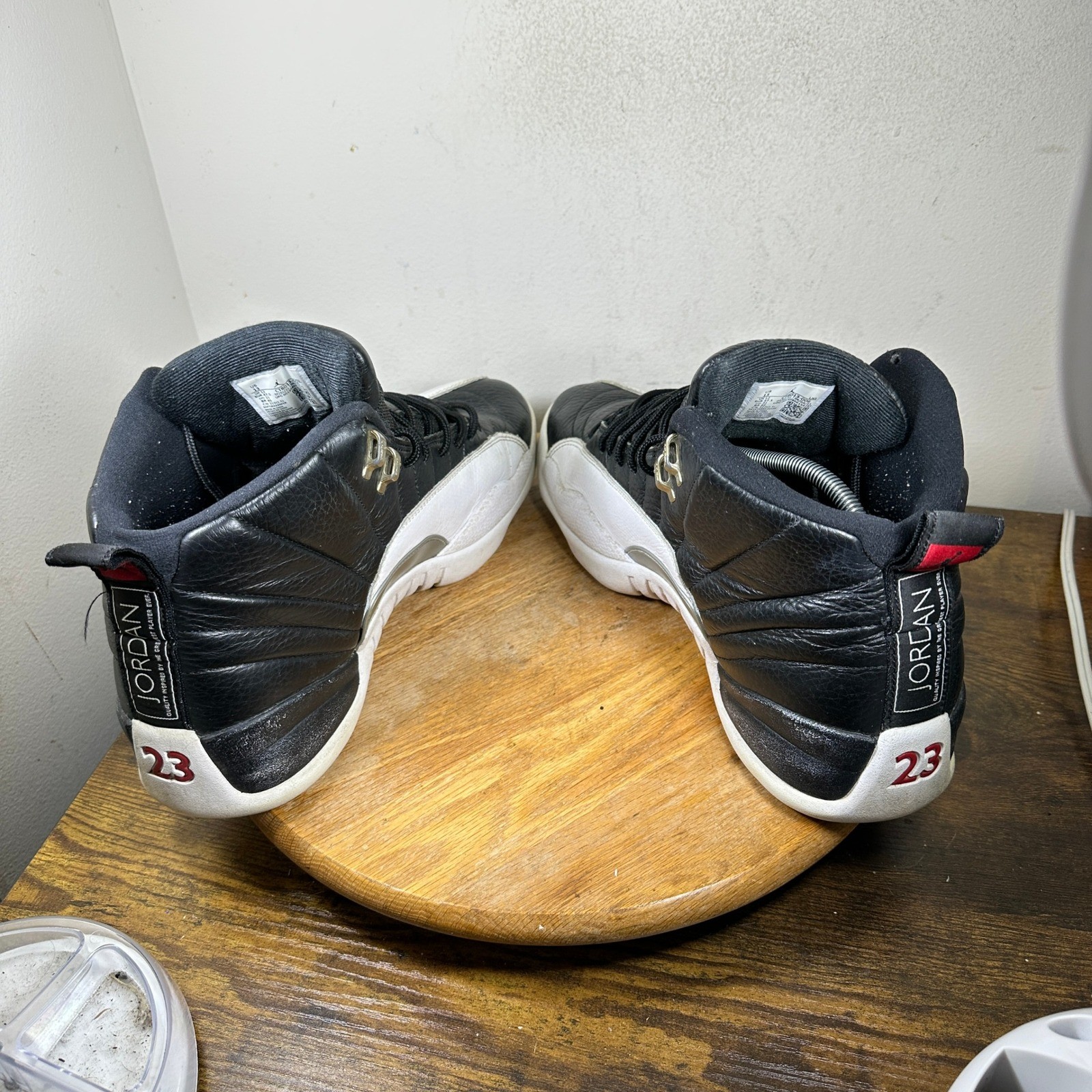 Jordan 12 Retro Playoff Black White Varsity Red CT8013-006 Mens Size 13