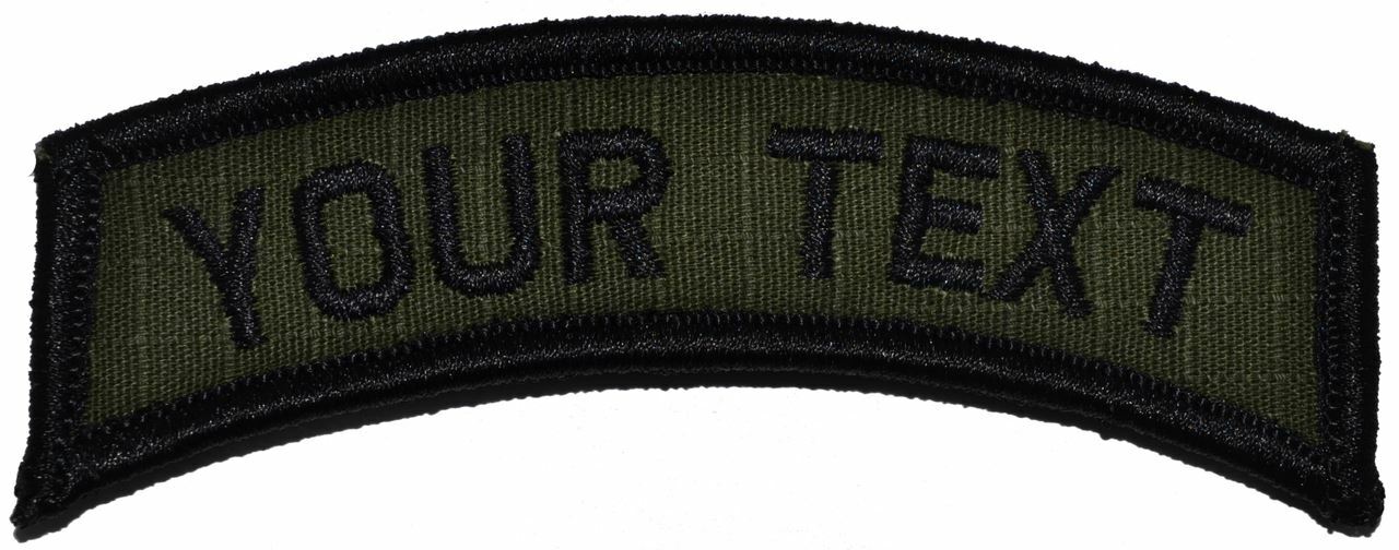 LARGE Custom Text Tab Patch