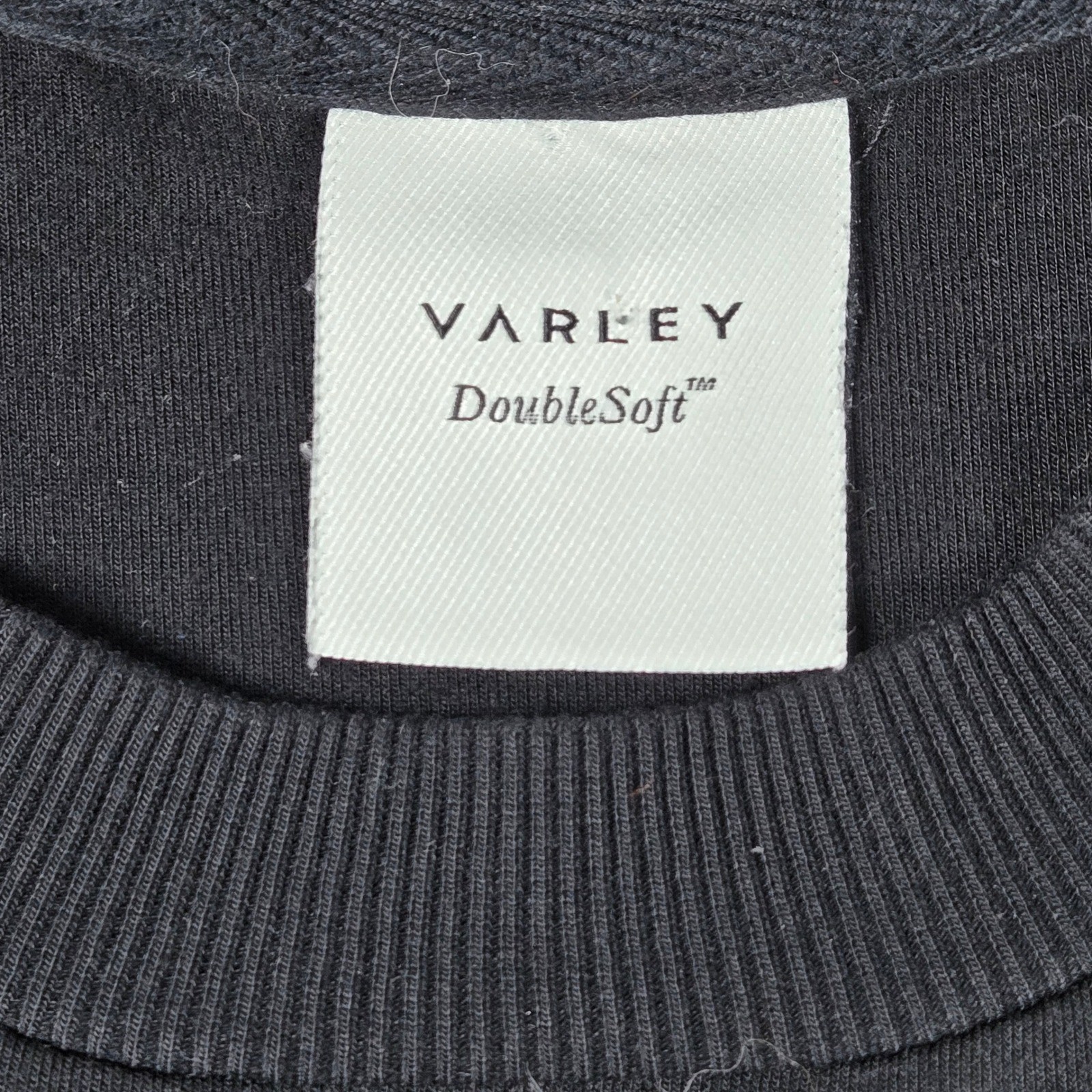 VARLEY Charter Sweat 2.0 DoubleSoft Crewneck Long Sleeve Sweatshirt Black
