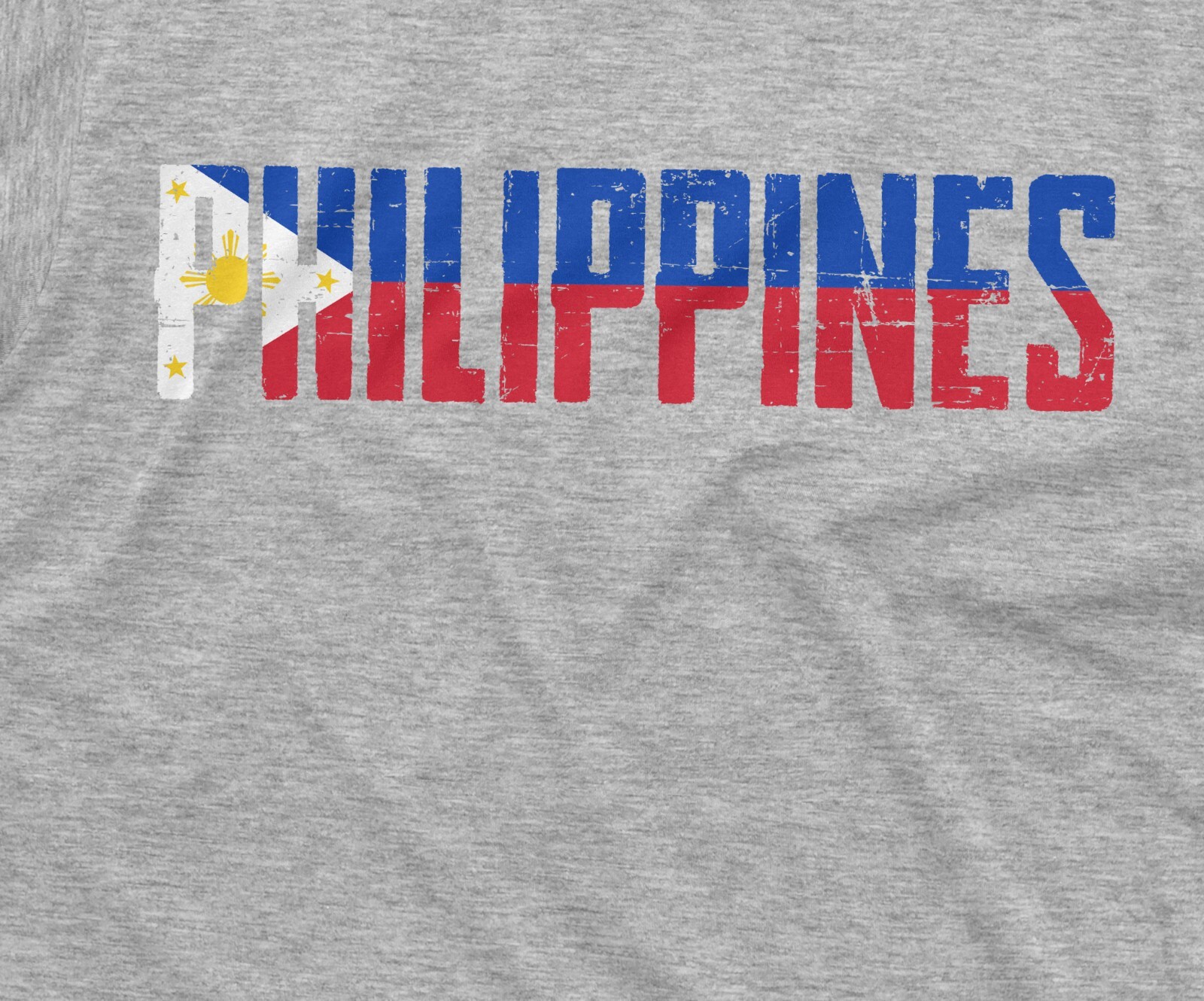 Men’s Philippines T-shirt Republika ng Pilipinas Flag Coat of arms country tee