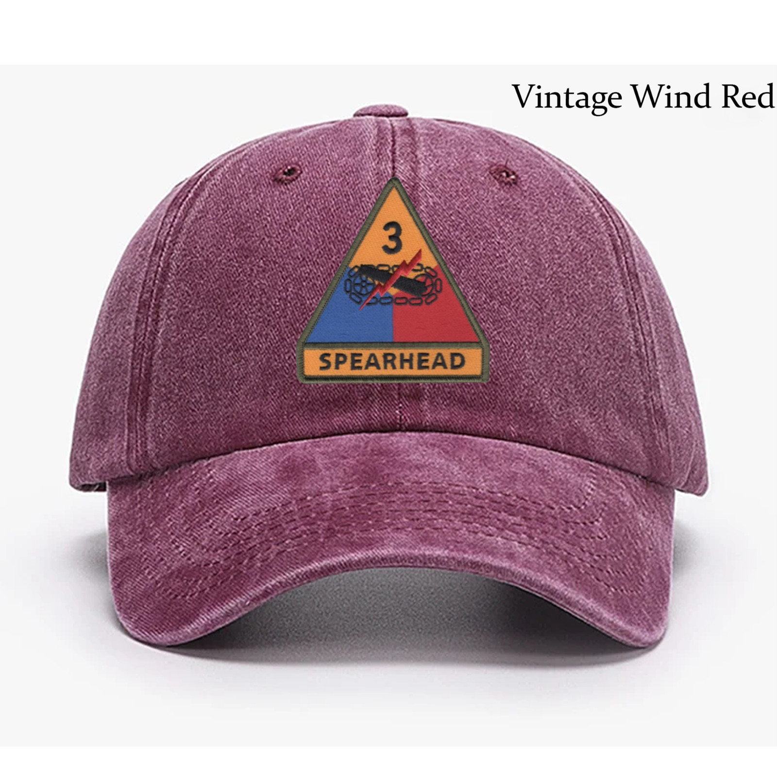 Embroidered Hat U.S Army 3rd Armored Division, Veteran Cap, Trucker Hat, Gift