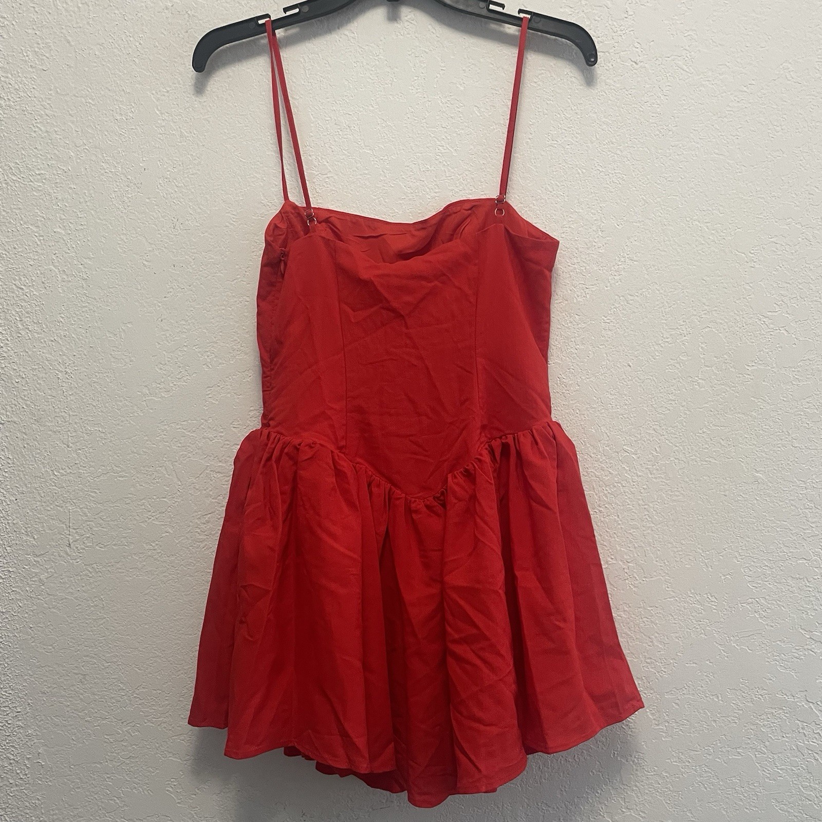 NA-KD Red Fairy Cut Mini Dress Size Small/Size 36