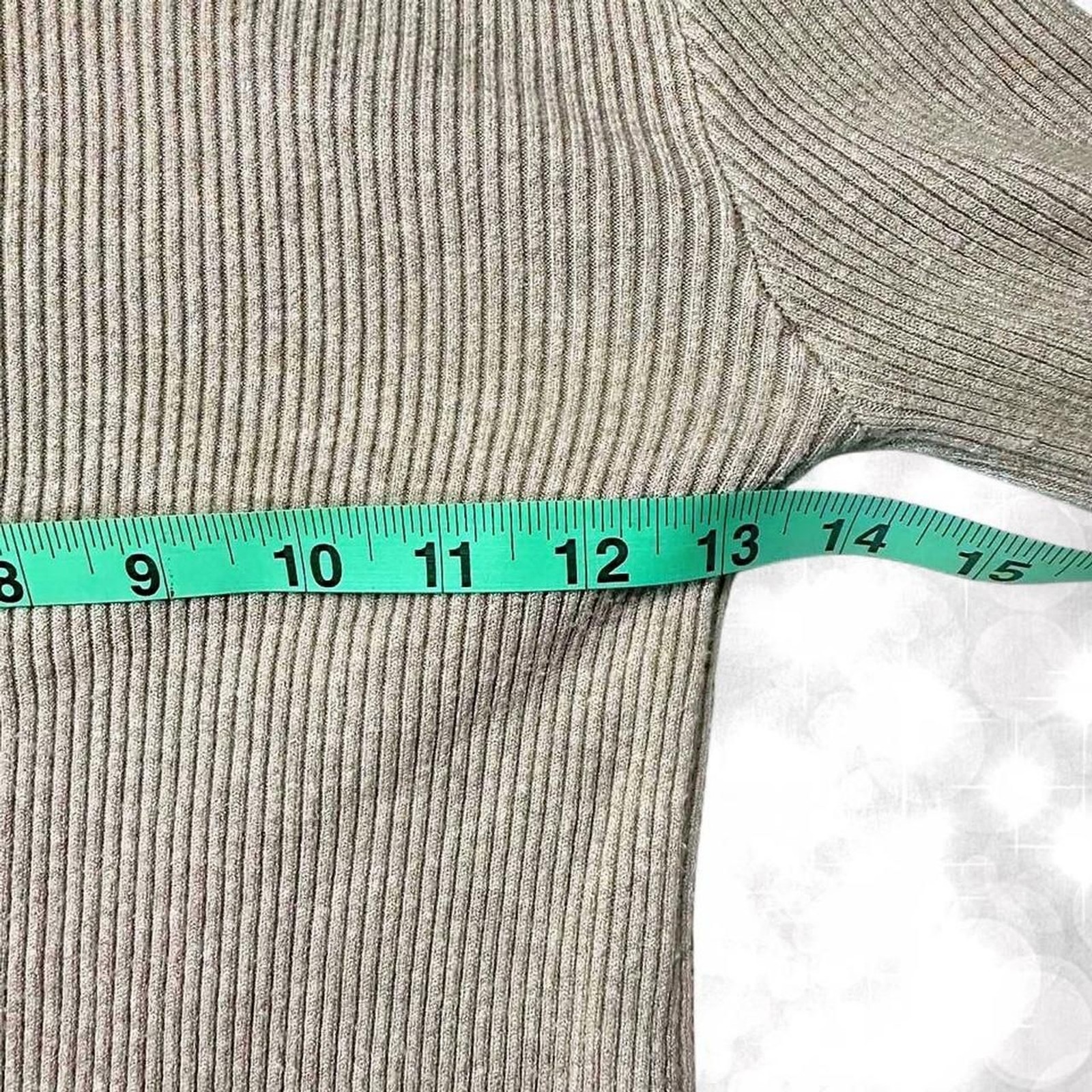 Minimalist Ribbed Beige Style Turtle Neck Long Sleeve Top