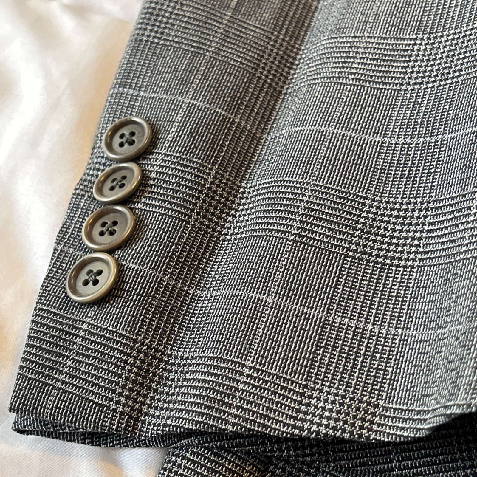San Romeo Made In Italy Suit Gray Pattern Fine Merino Wool