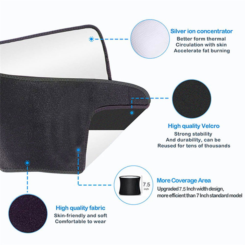 Women Waist Trainer Sauna Neoprene Sweat Belt Tummy Control Yoga Gym Body Shaper