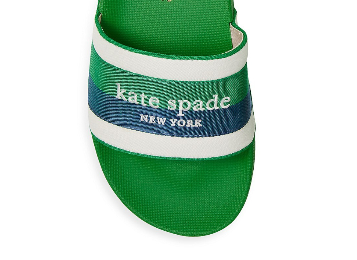 Kate Spade New York Buttercup Pool Slides Fresh Green Size 5 240119