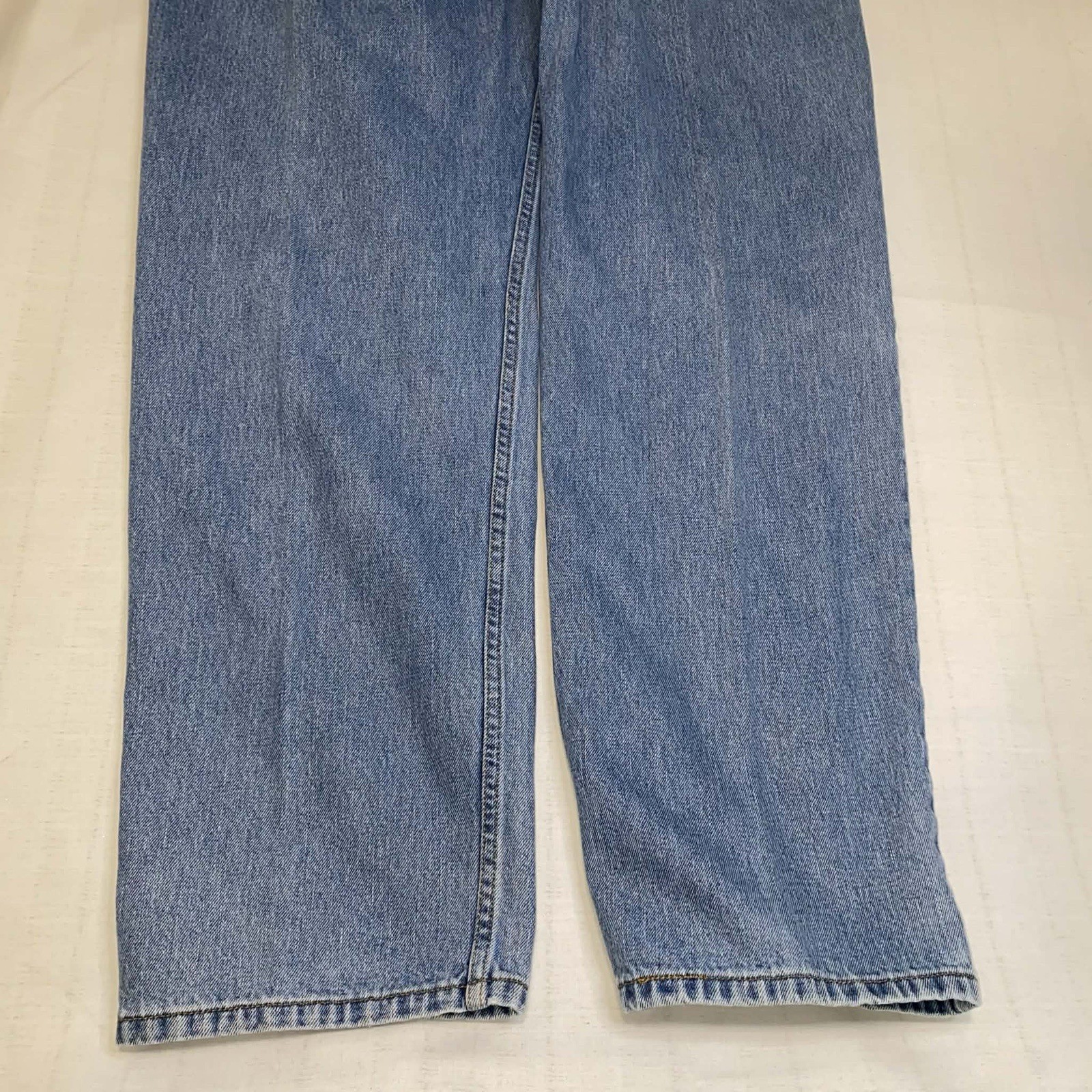 Levi’s 550 Men’s Relaxed Straight Jeans Blue Medium Wash Cotton Denim Zip Y2K