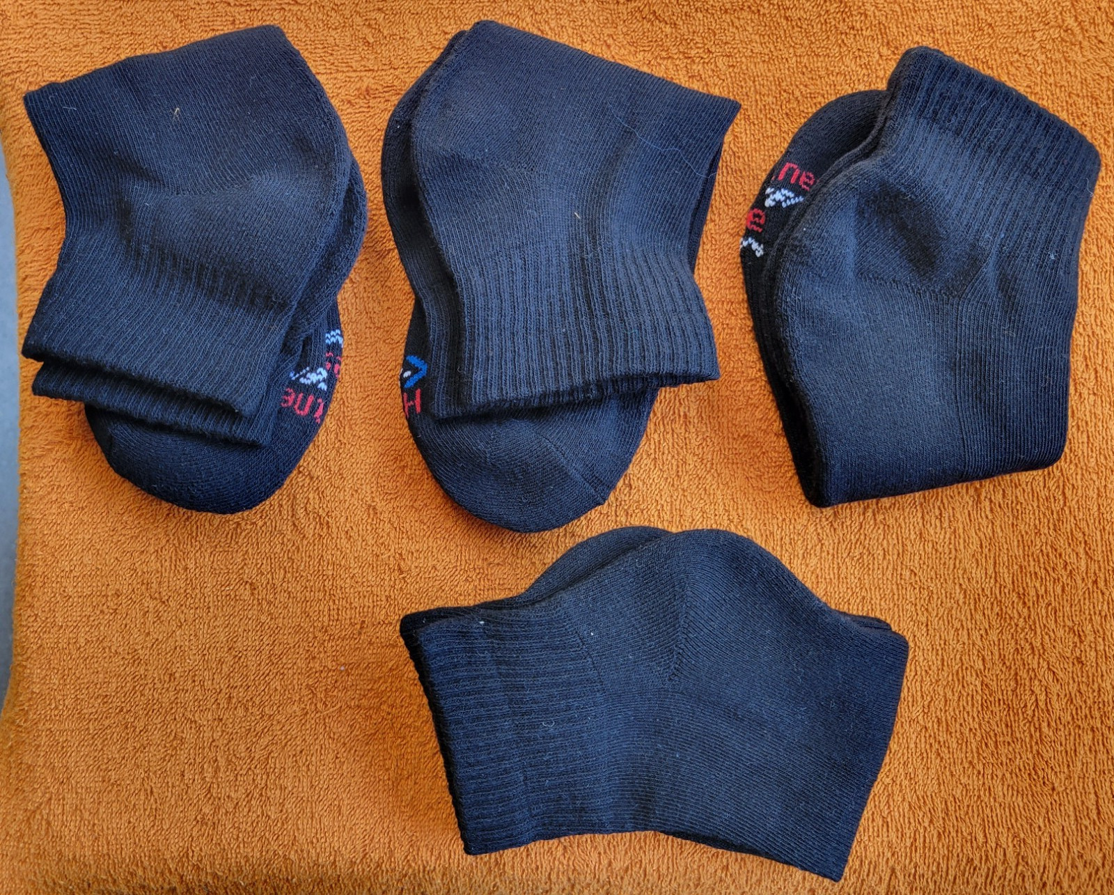 HANES® X-TEMP® COMFORT FIT Men’s Size 6-12 Lot of 4 Pair Socks*New w/o Packaging