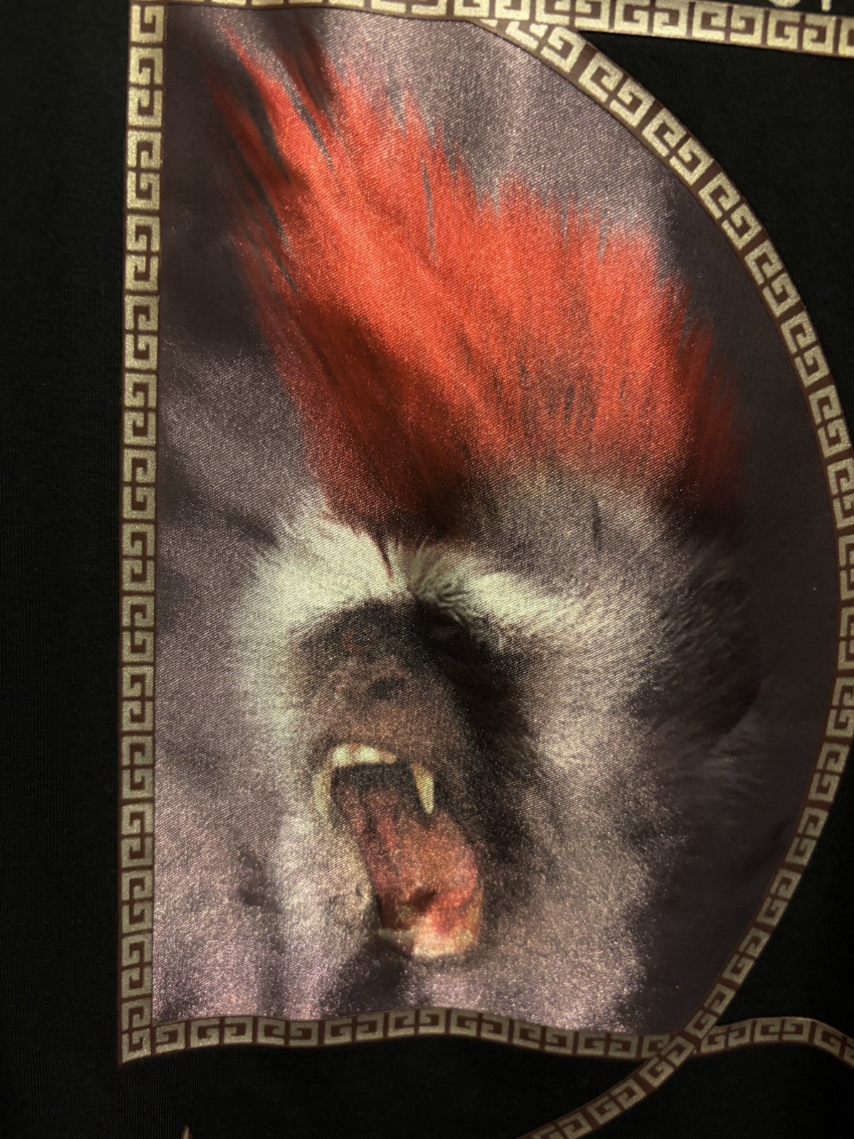 Givenchy Riccardo Tisci Screaming Monkey T-Shirt Short Sleeve Round Neck Men’s L
