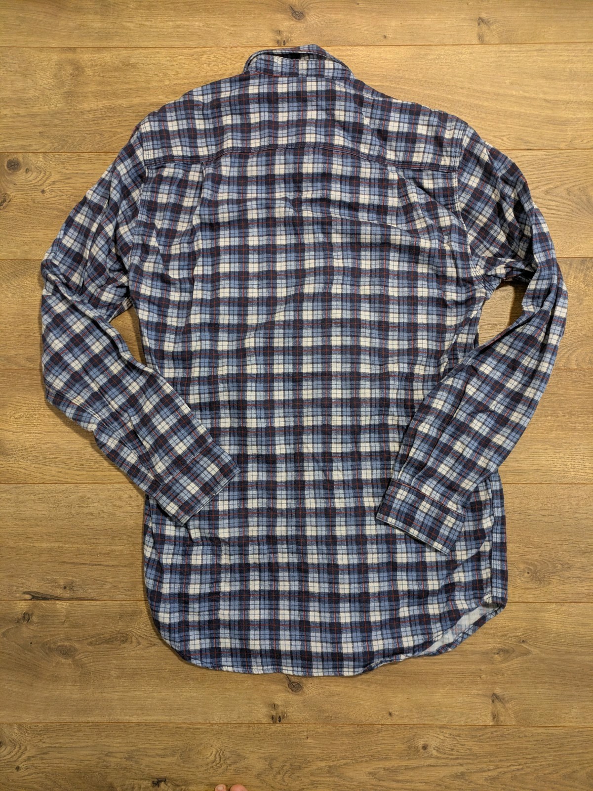Carhartt FR Shirt Men’s Small Blue Plaid Long Sleeve Button Up Flame Resistant