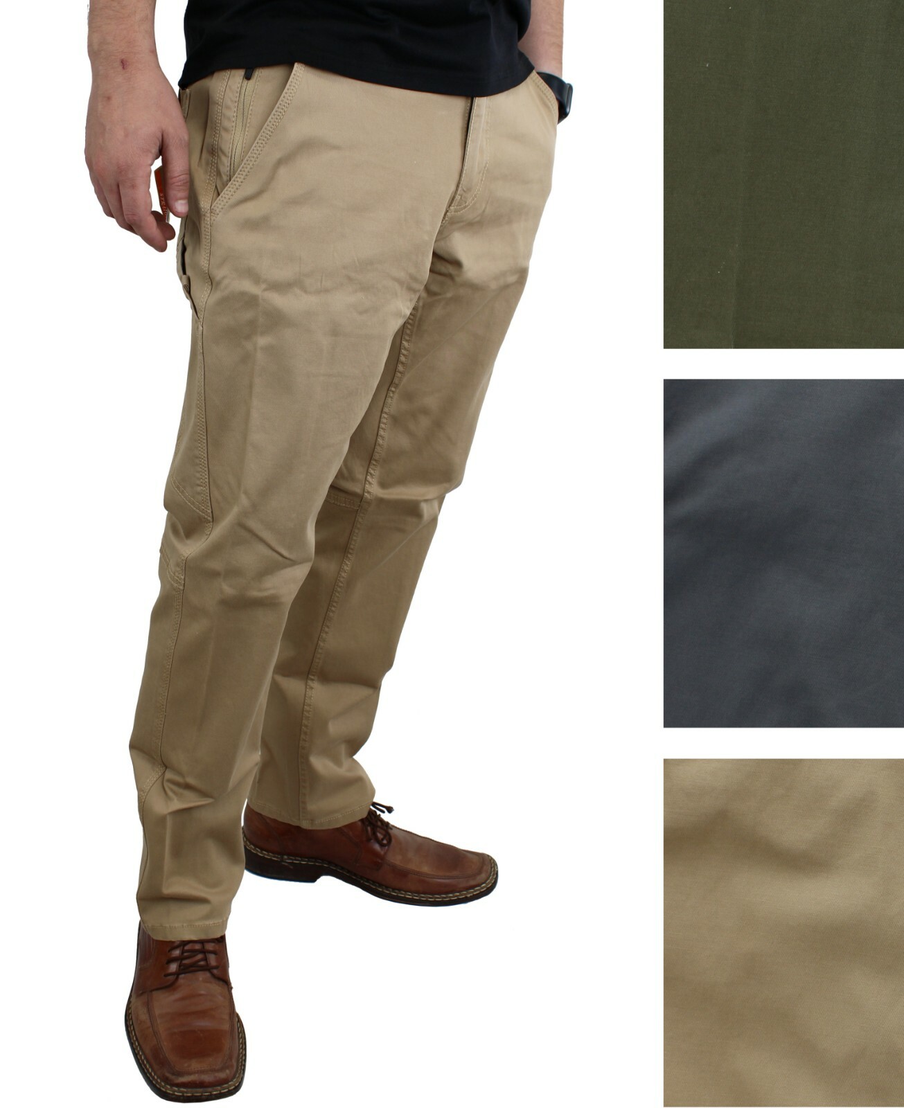 Original Weatherproof Vintage Men’s Flex Utility Pants Straight Fit, 6-Pockets