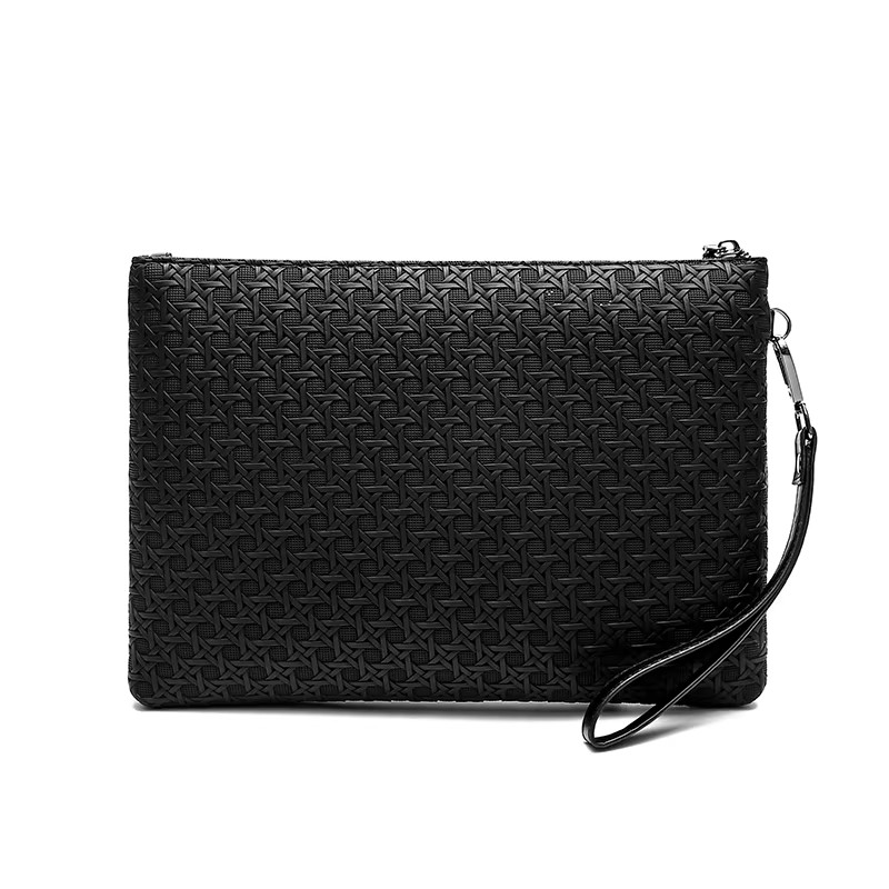 Fashion Business Men Day Clutch Durable Soft PU Leather Money Handbag Casual Mal