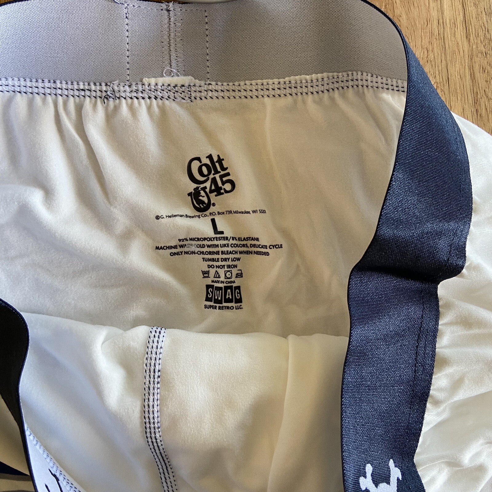 Swag Boxer Brief Colt 45 Novelty Size Large Waist 36-38’ – NIP