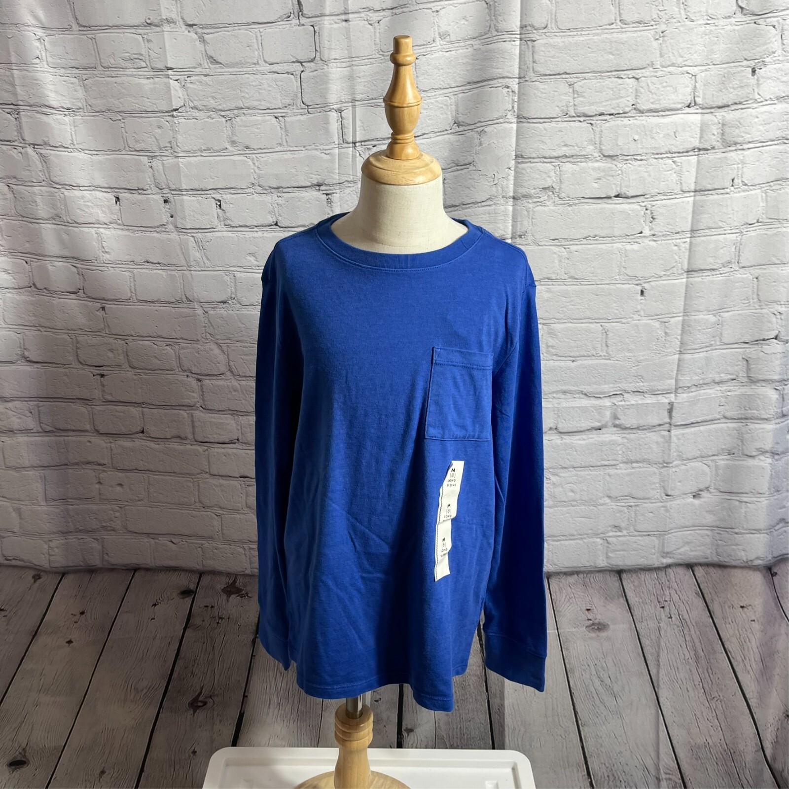 Boy’s Cat & Jack Long Sleeve Crew Neck Pullover Cotton/Poly Blend Tee NWT Sz 8