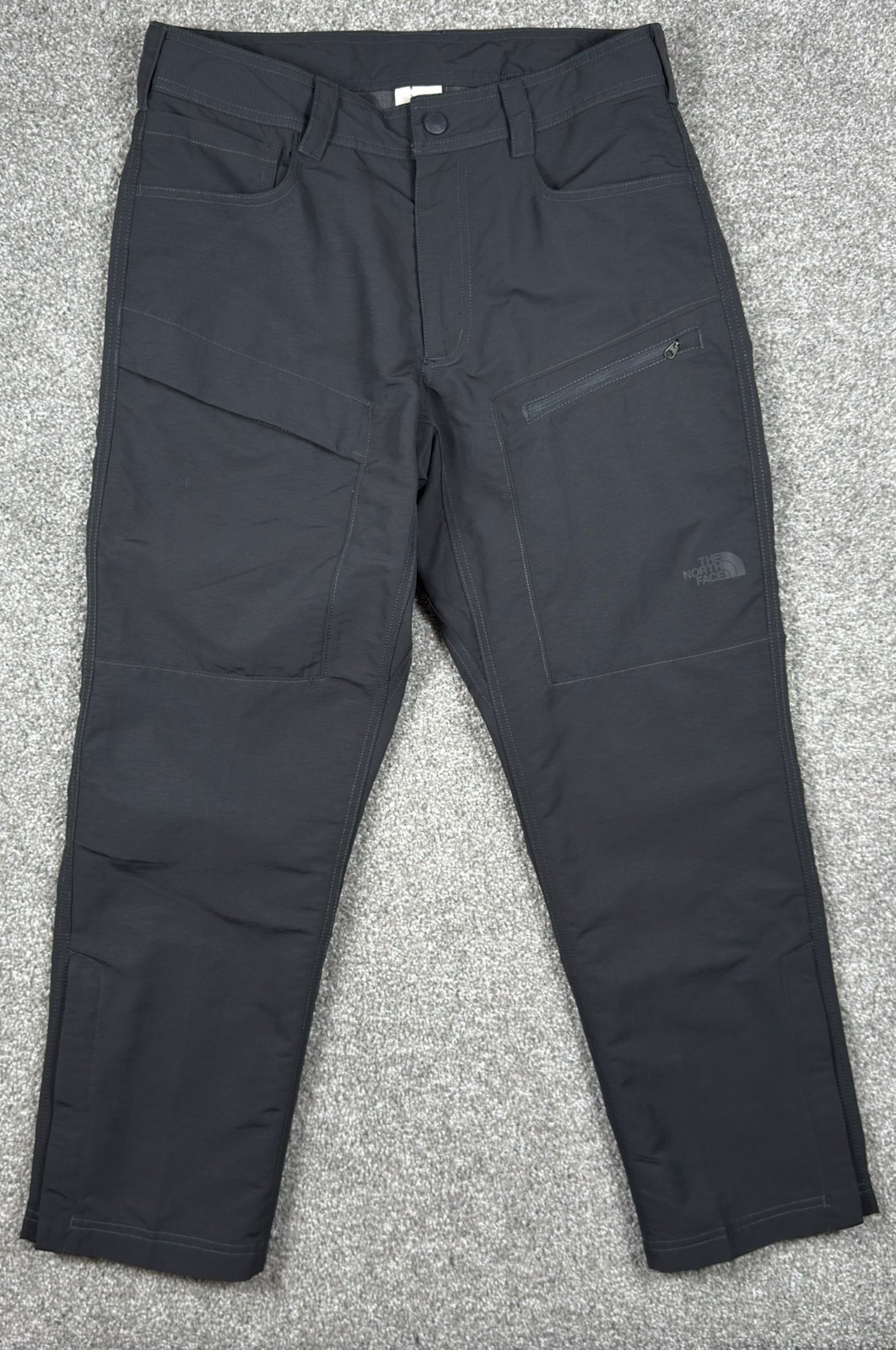The North Face Hiking Pants Men’s 32×28 Black Stretch Zip Leg Outdoor Trail