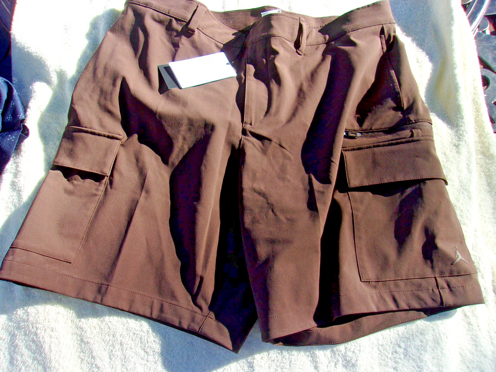 NWT Jordan Brand cargo shorts, brown, men’s 34, 36, 38, 8.5 in. inseam,, $135