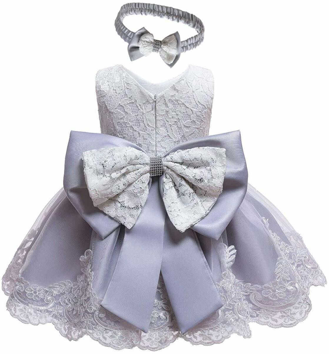 Children Baby Girl Princess Lace Dress Wedding Birthday Party Evening Dress