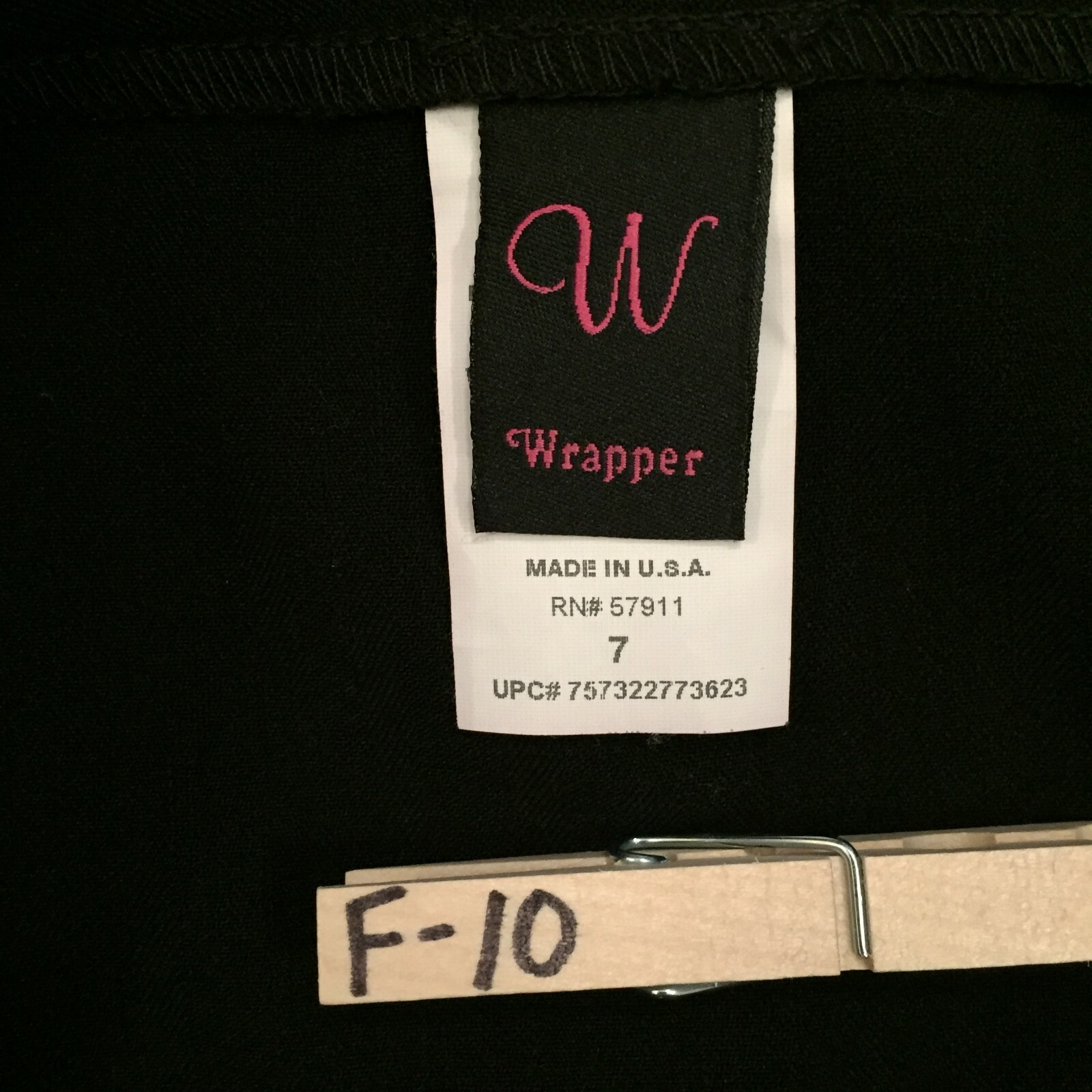 Wrapper Skirt Size 7 Black Knee Length Unlined Made In USA