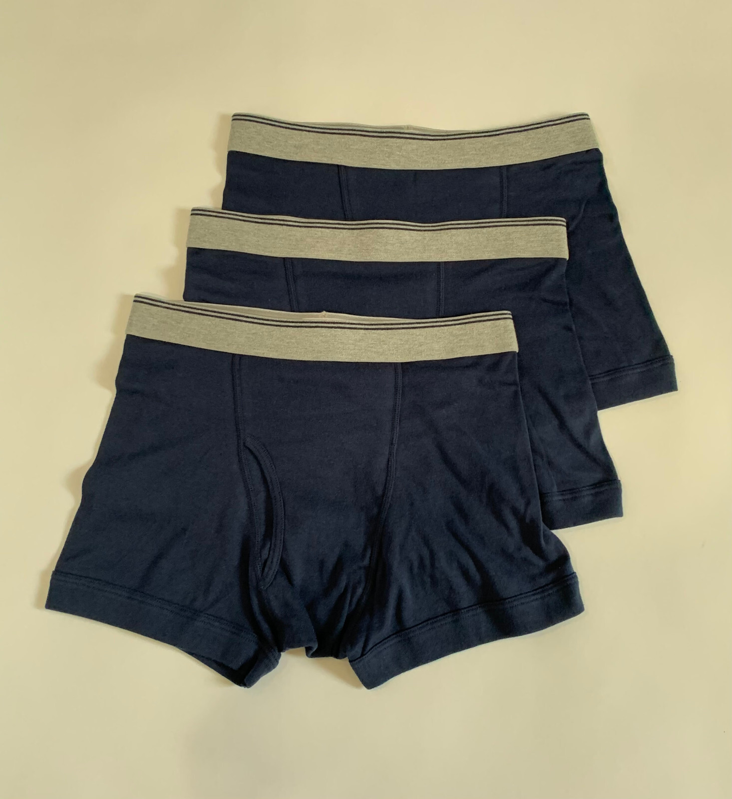 New 3 PCs Men Michael Morgan Boxer Briefs 100% combed cotton~Size: S, M