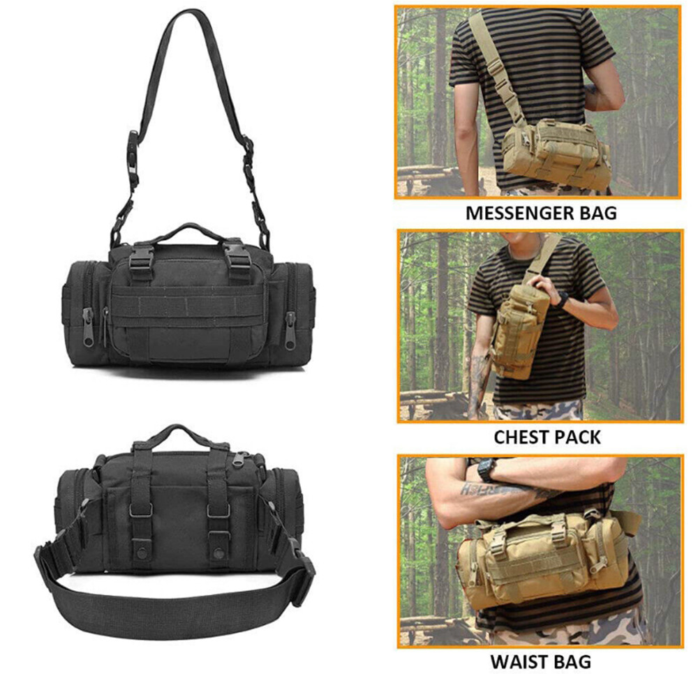 Tactical Waist Pack Molle Pouch Deployment Bag Utility Outdoor Camping Hiking