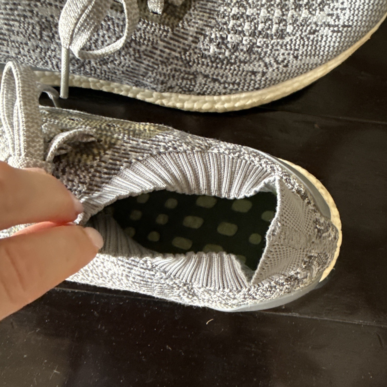 Size 11 – Adidas UltraBoost Uncaged Clear Grey – Pre-owned