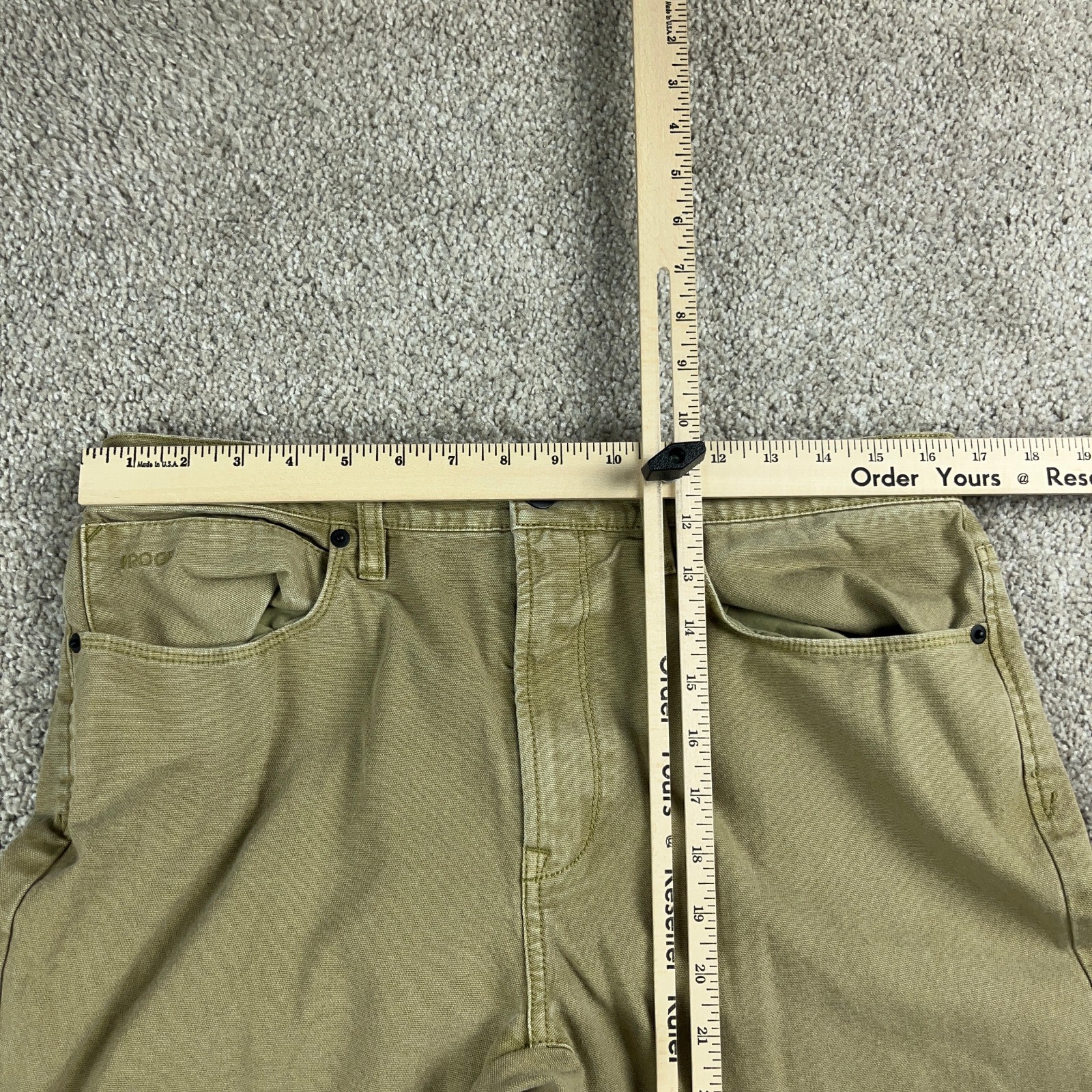 Proof Pants Mens 32 Beige Rover Durable Hiking Cmaping Outdoors Slim Fit 32×32