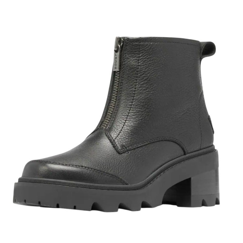 Sorel Womens Joan Now Zip Ankle Bootie US 9 EU 40 Black Leather Waterproof NIB