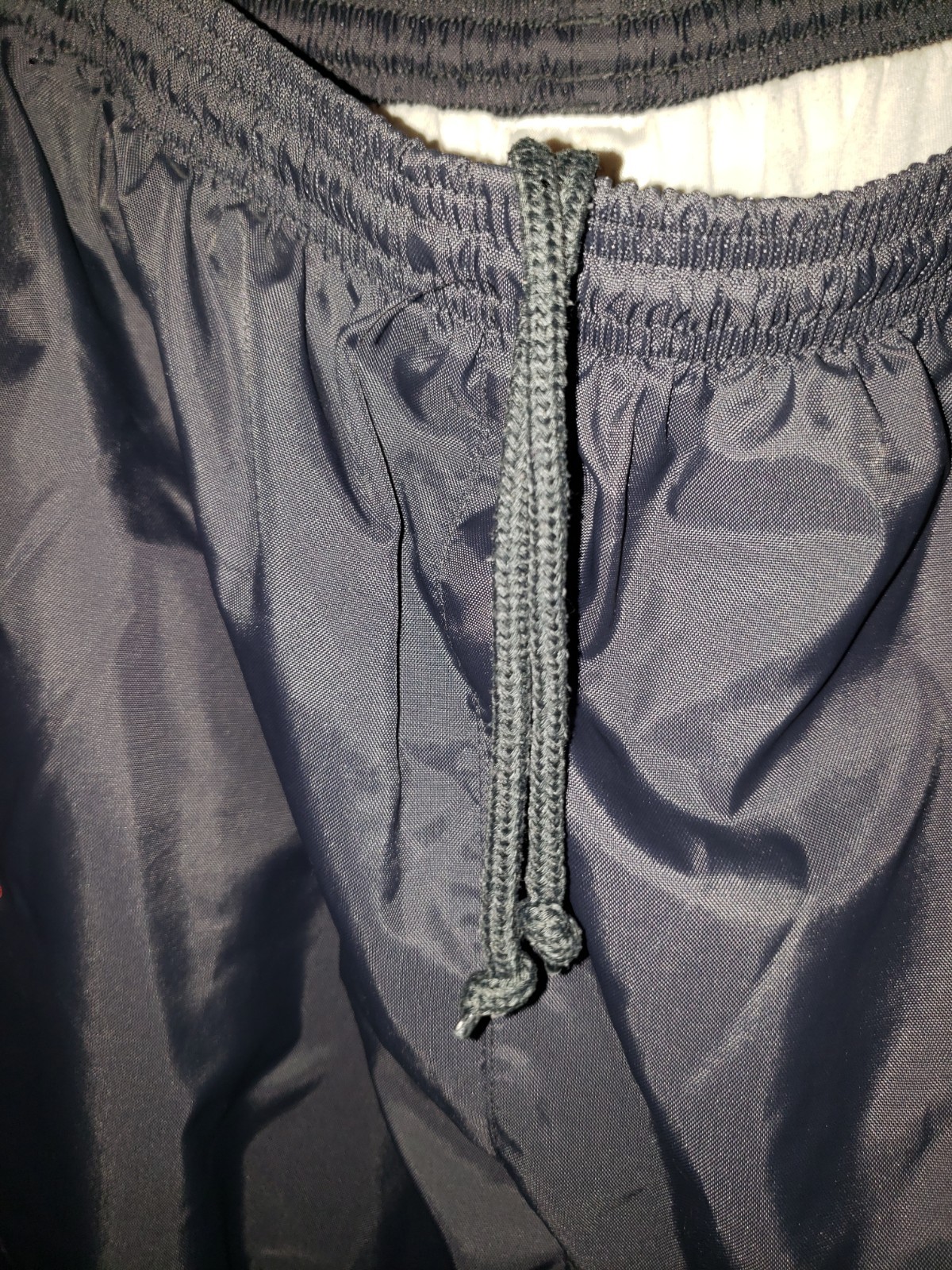 Adidas nylon vintage windbreaker track pant adult XL dark grey inner lining
