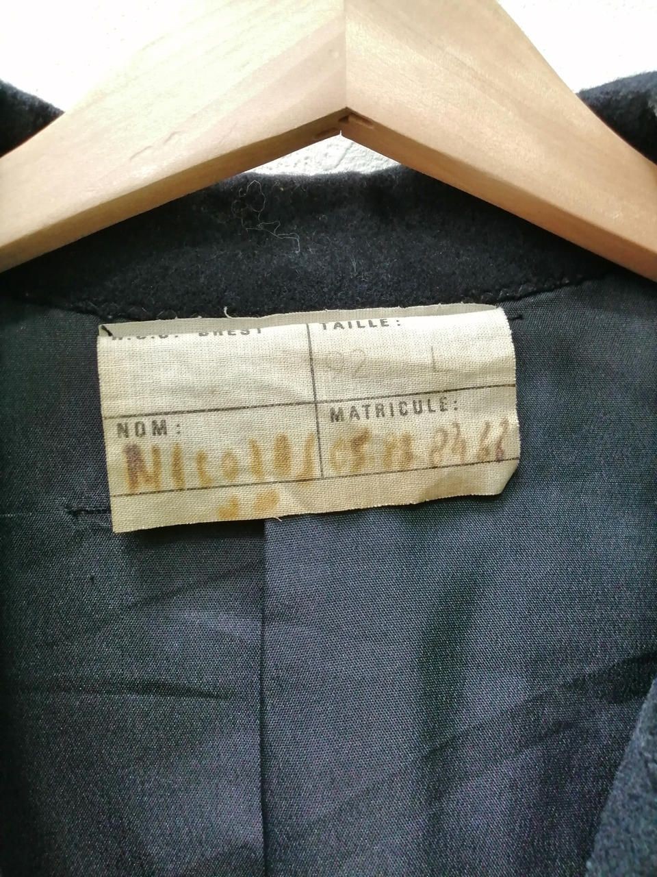 French Navy 80s P Coat Used